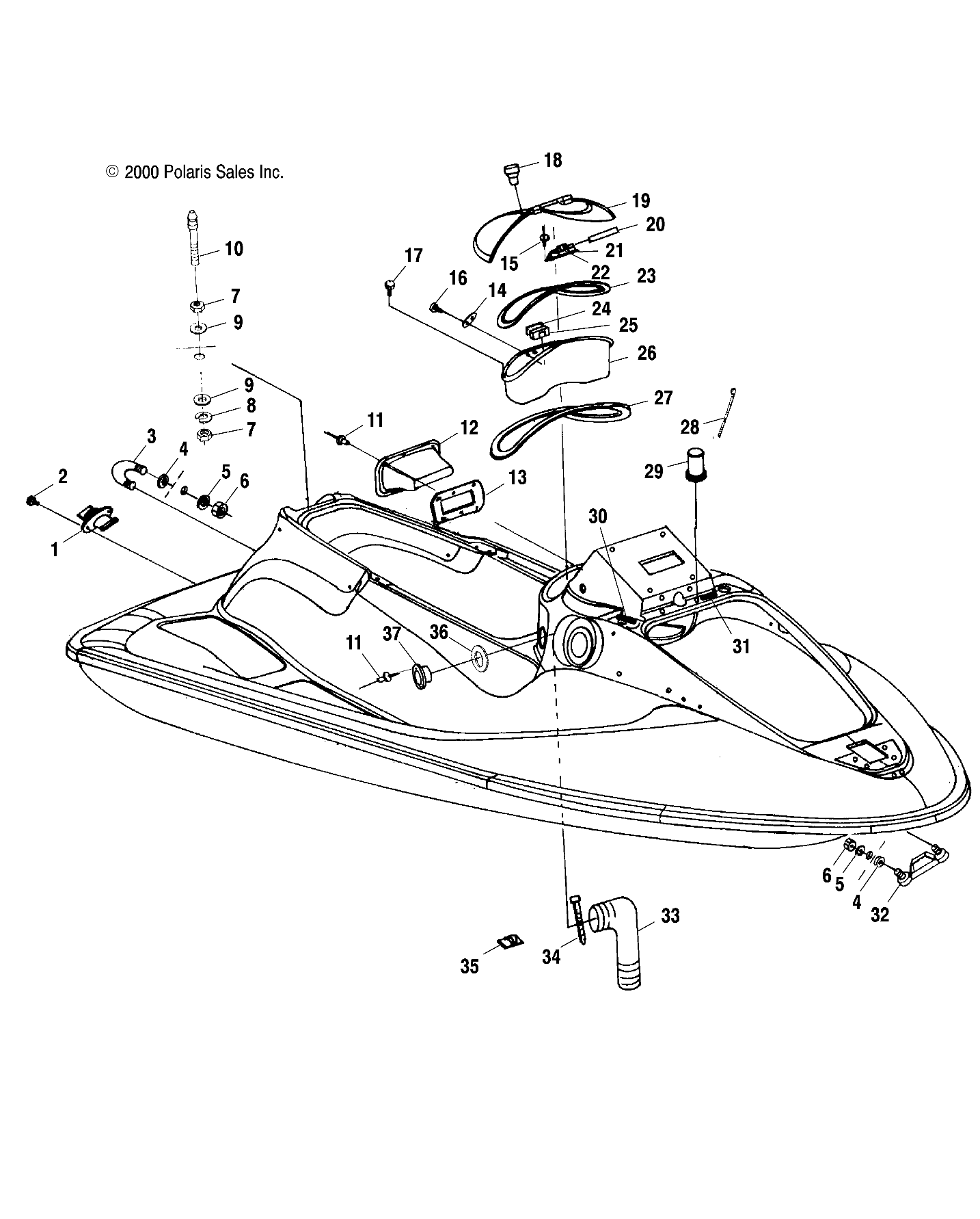 HULL and BODY - W004673D (4955755575A005)