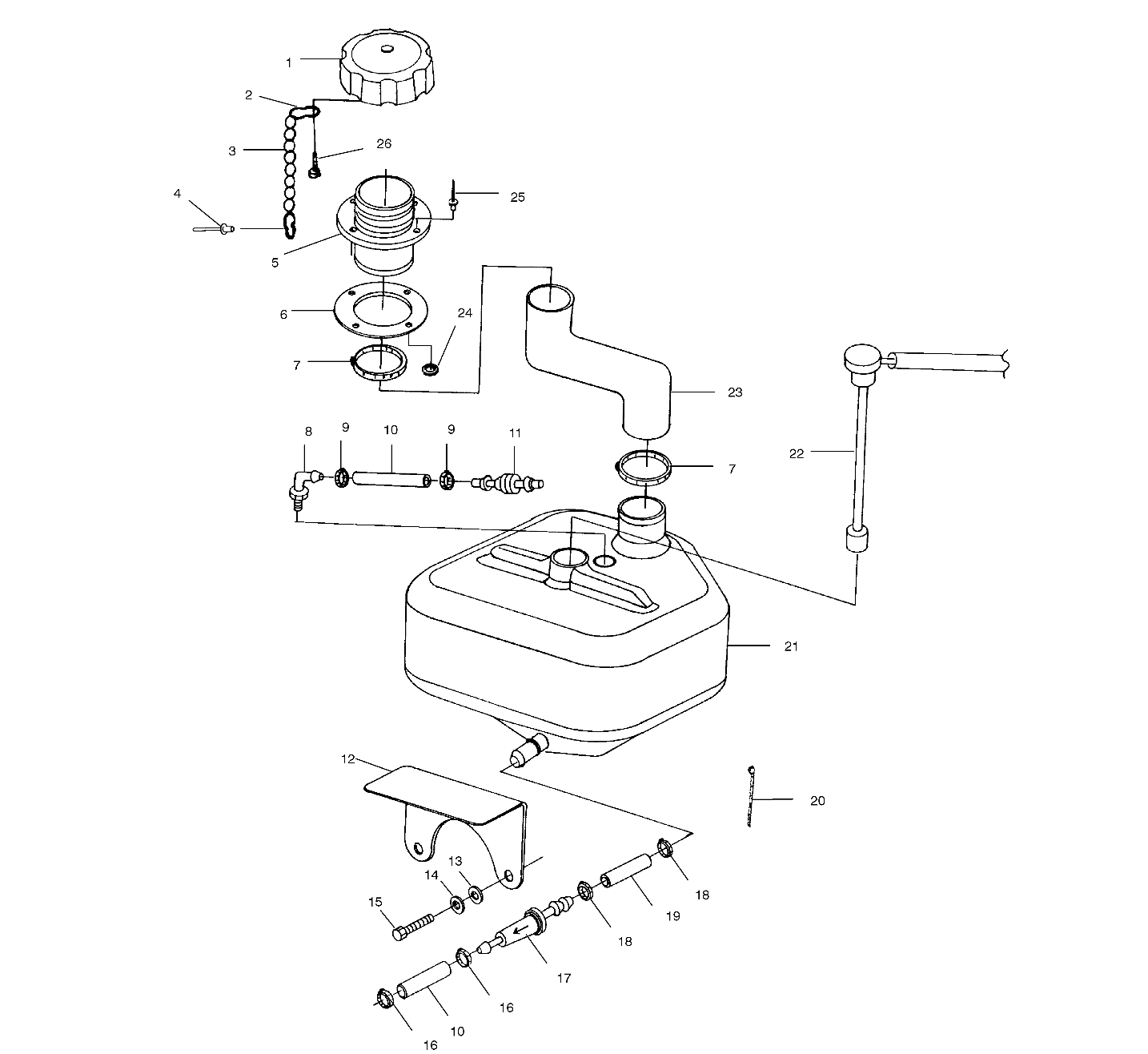 OIL TANK - W004673D (4955755575A013)