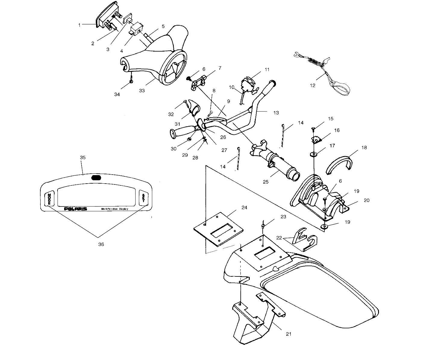 STEERING - W004673D (4955755575A014)