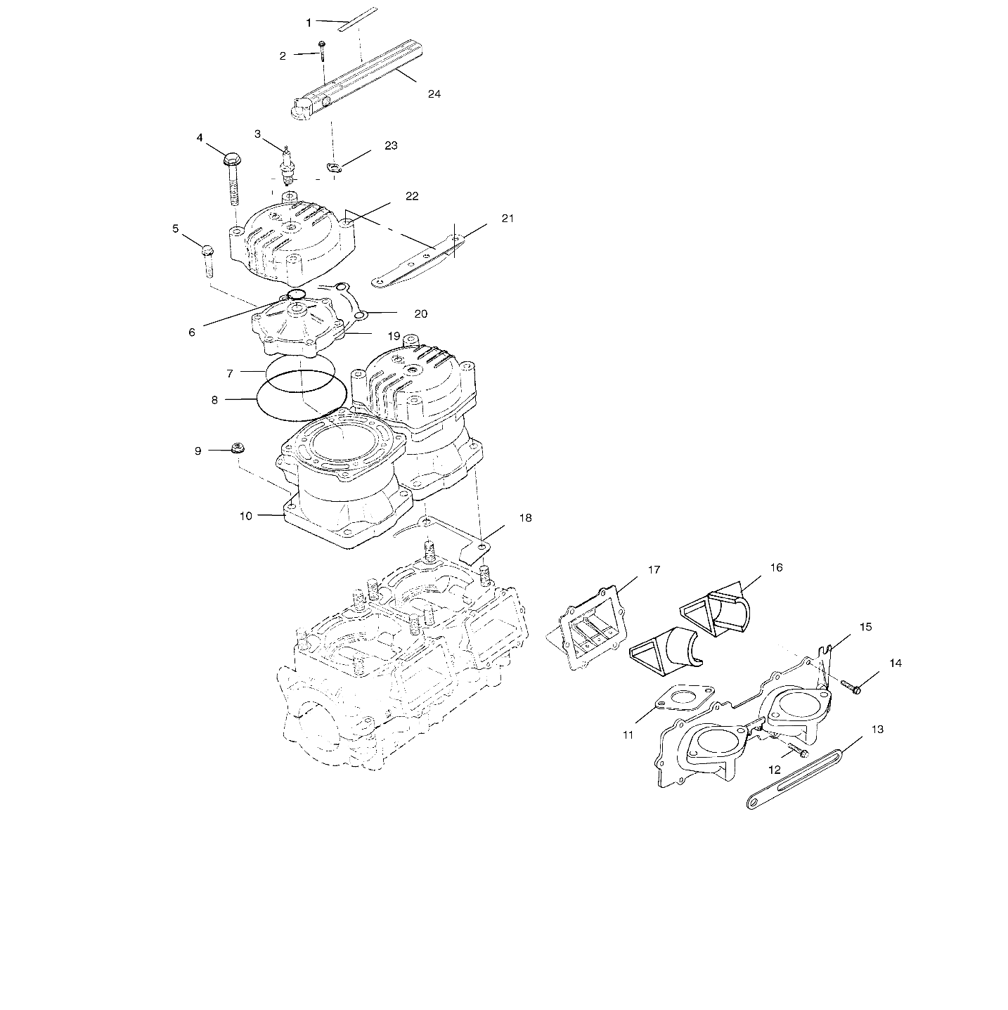 CYLINDER and MANIFOLD - W004673I (4955755575C002)