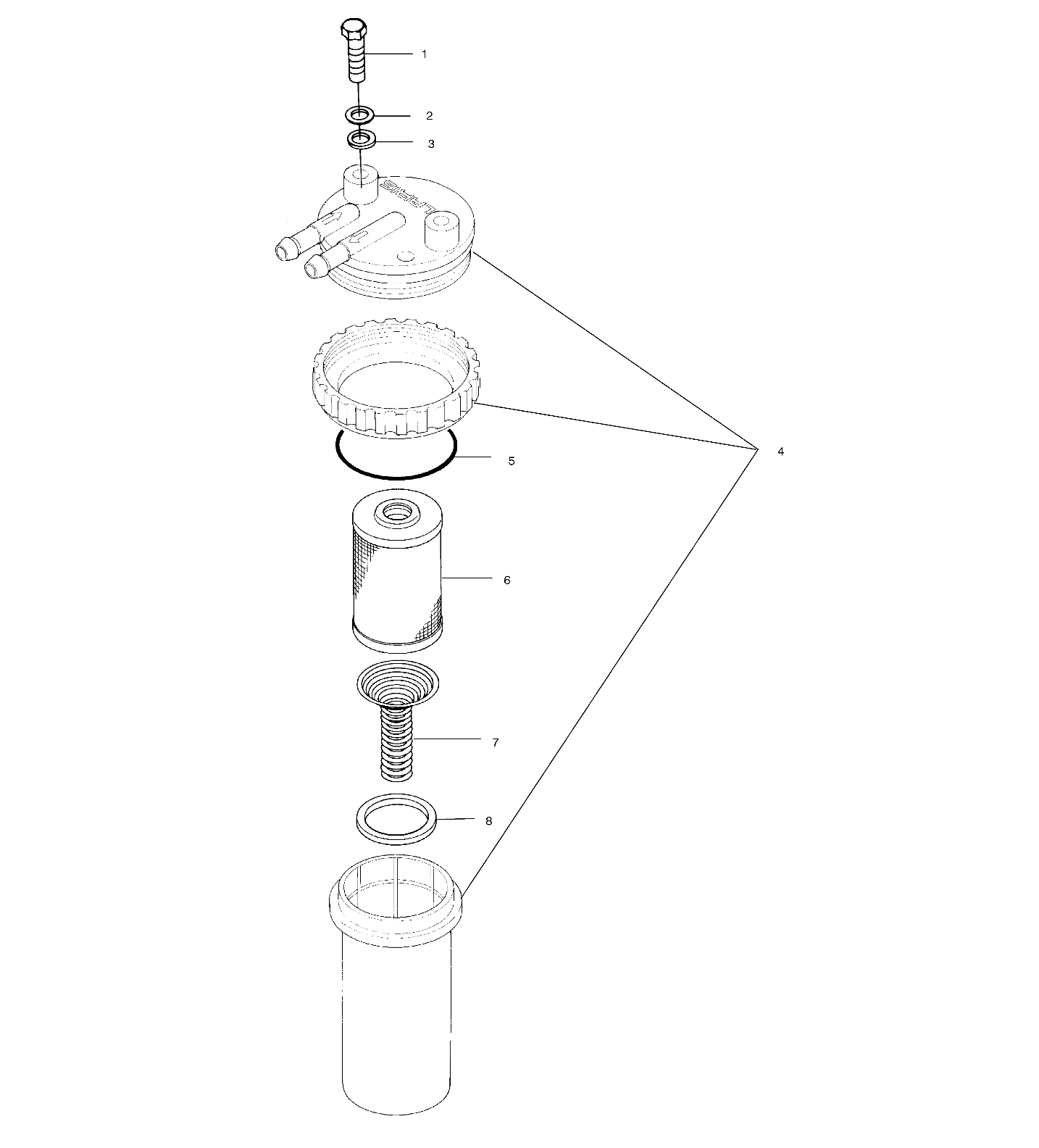 FUEL/WATER SEPARATOR - W004673I (4955755575C008)