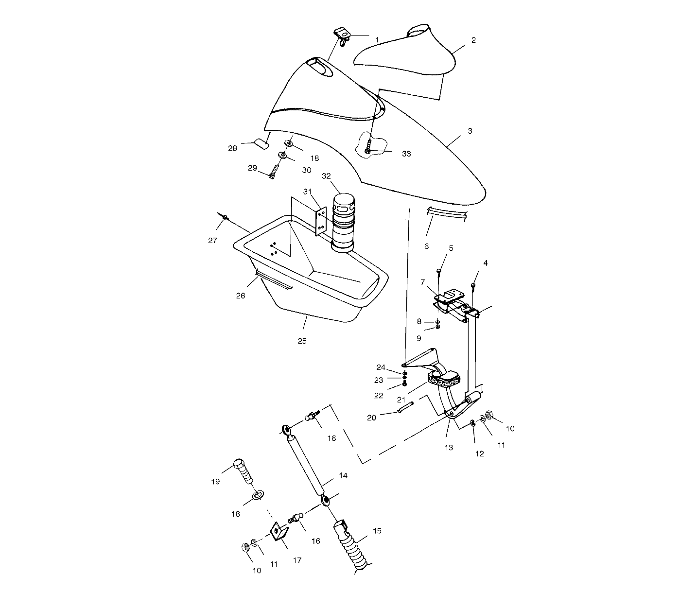 FRONT STORAGE COMPARTMENT - W004699D (4955765576A008)