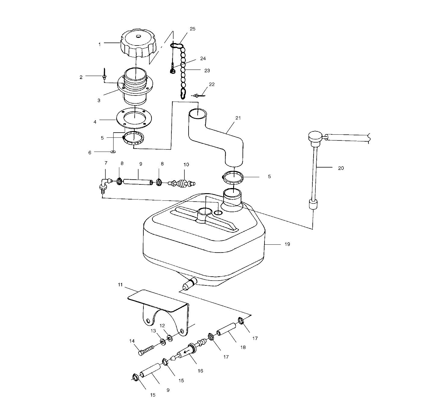 OIL TANK - W004699D (4955765576A013)