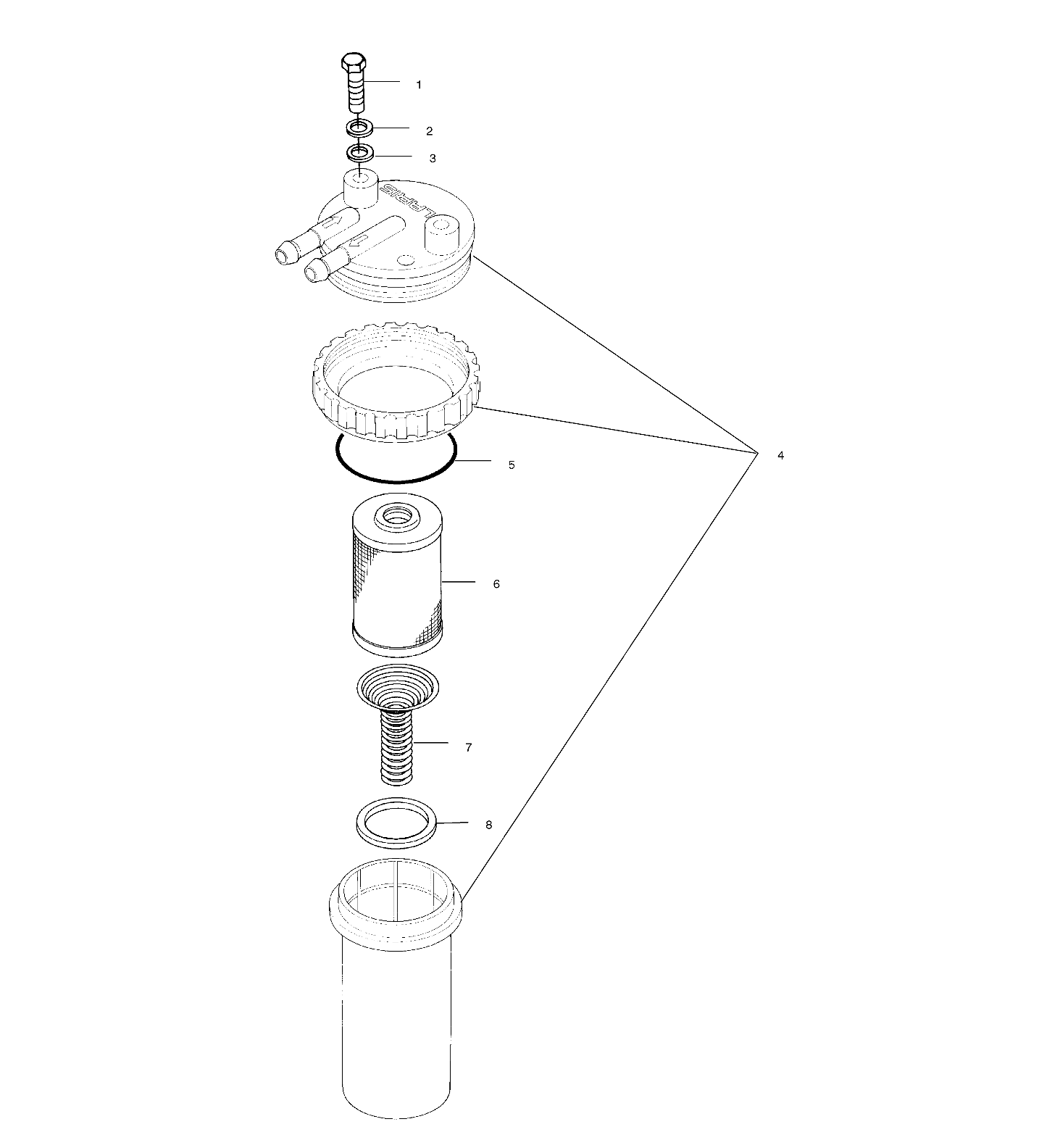 FUEL/WATER SEPARATOR - W004699I (4955765576C009)