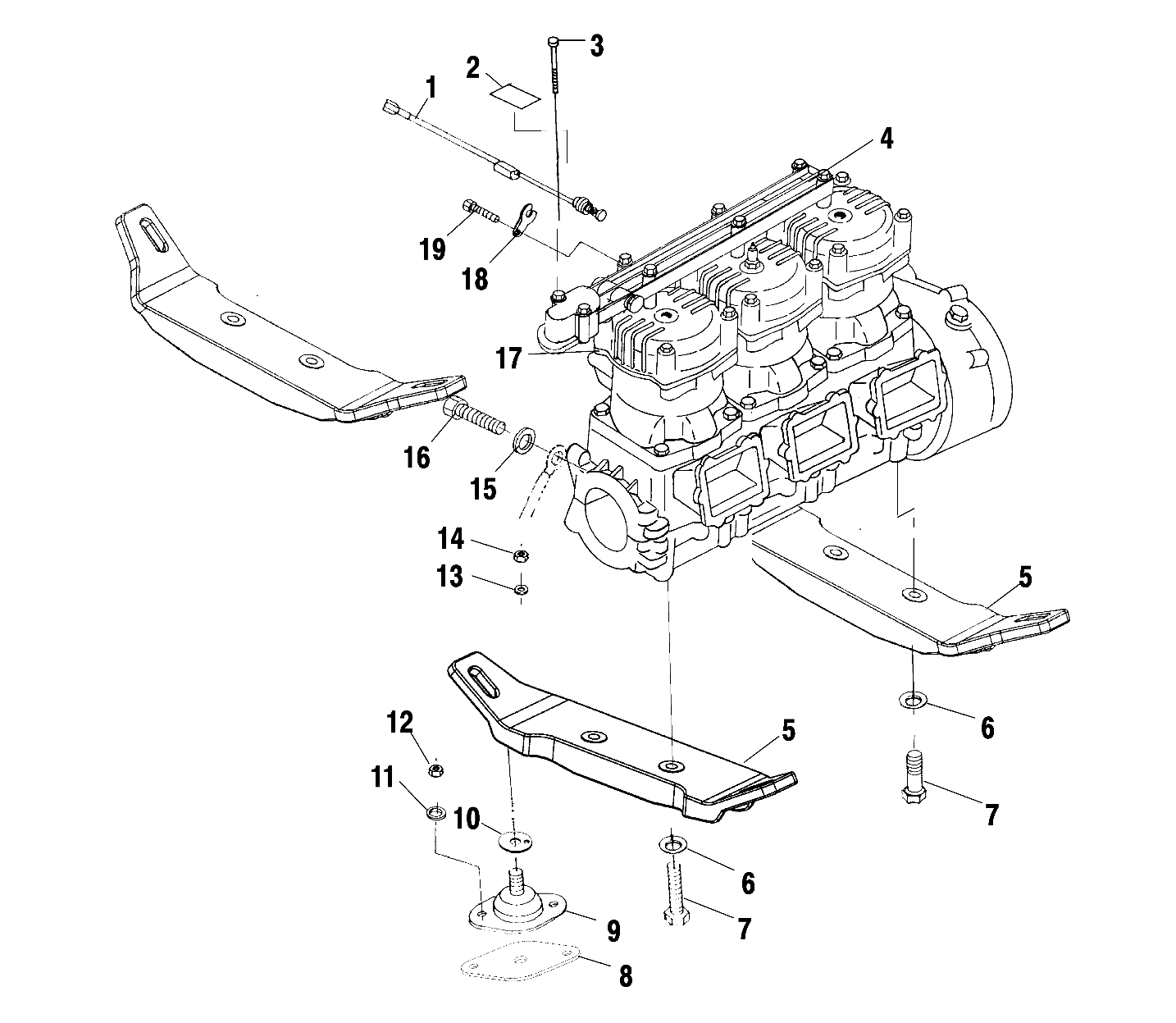 ENGINE MOUNTING - W005099D (4955775577B004)