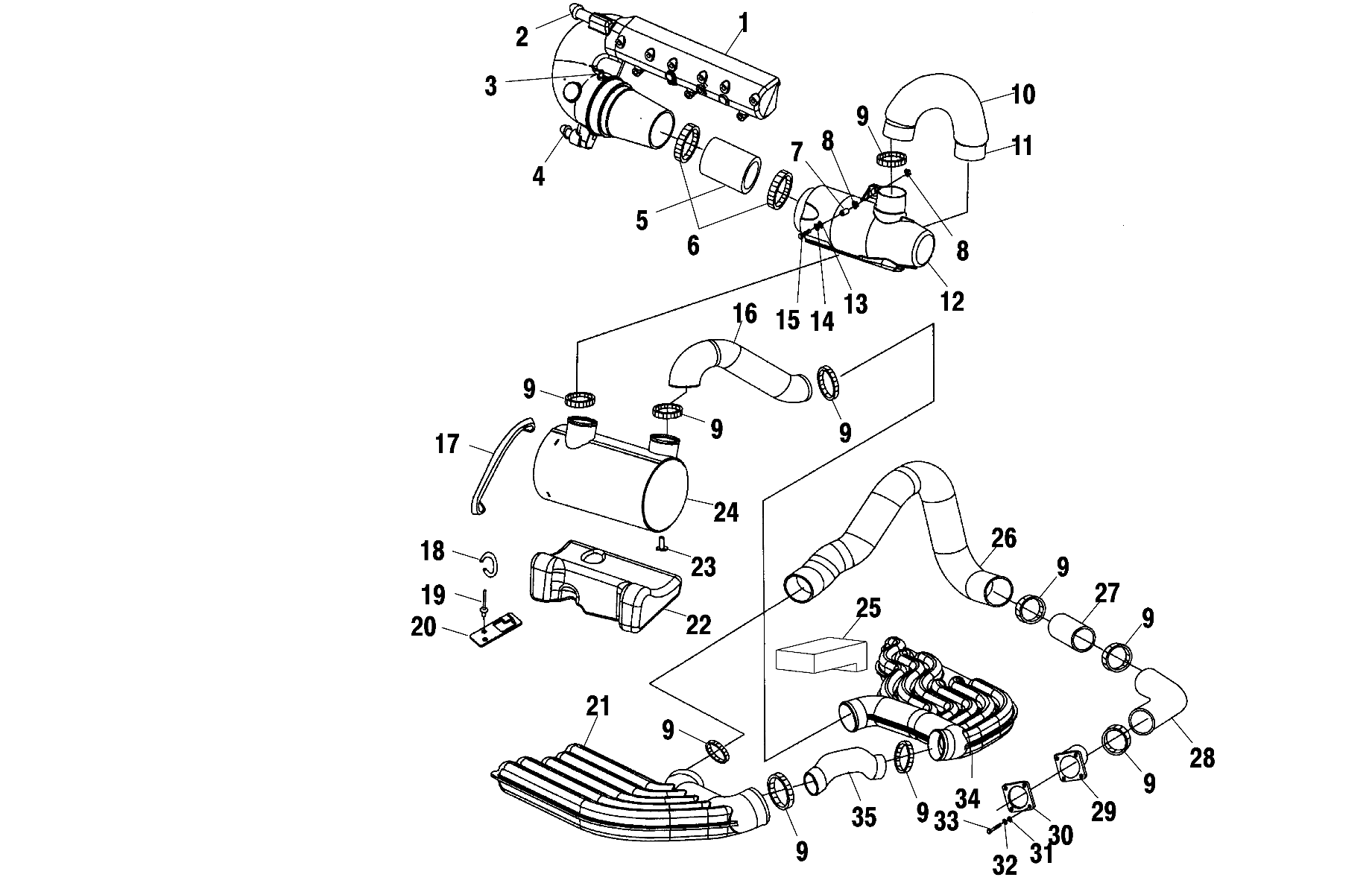 EXHAUST SYSTEM - W005099D (4955775577B008)