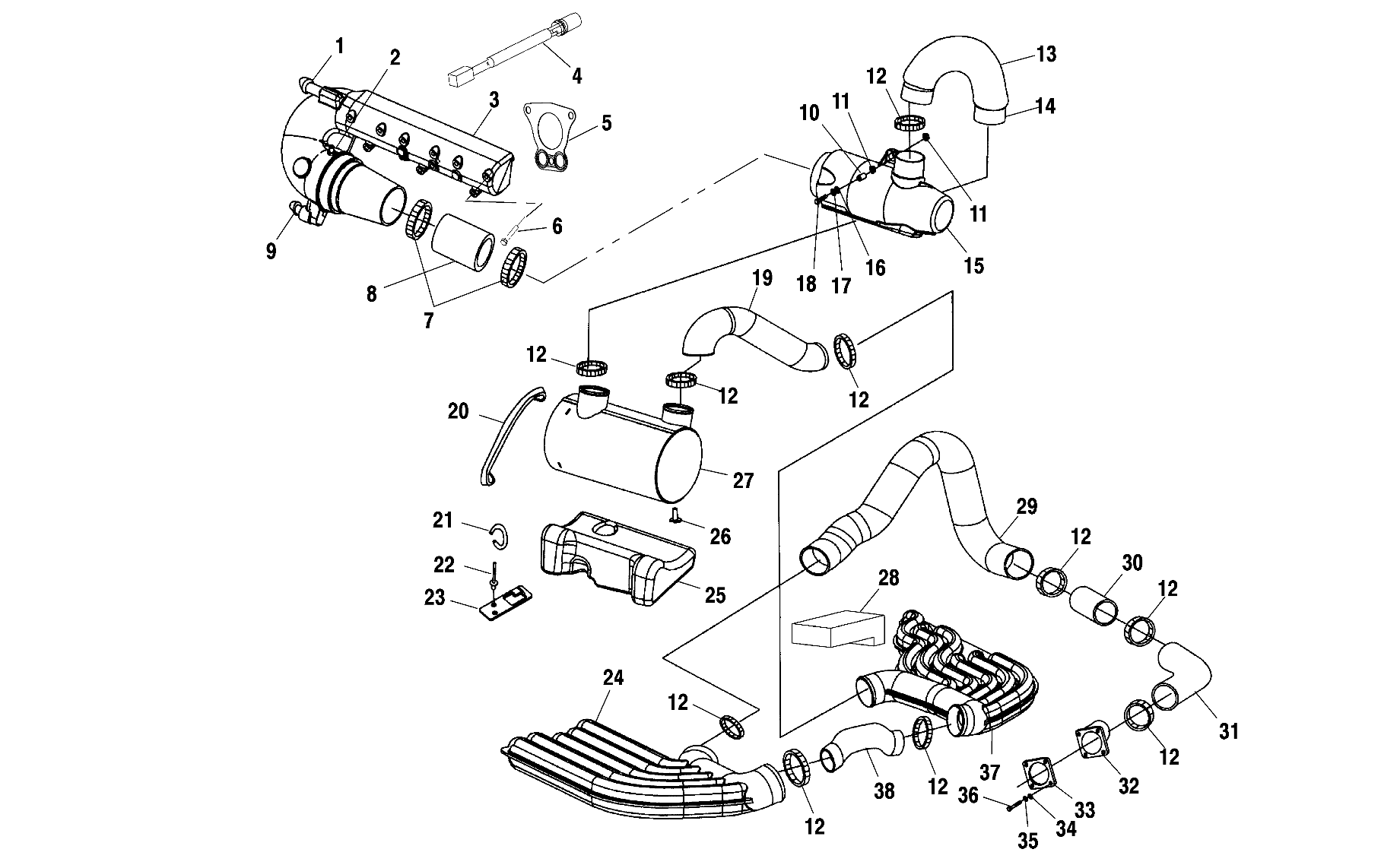 EXHAUST SYSTEM - W005098D (4955785578B008)