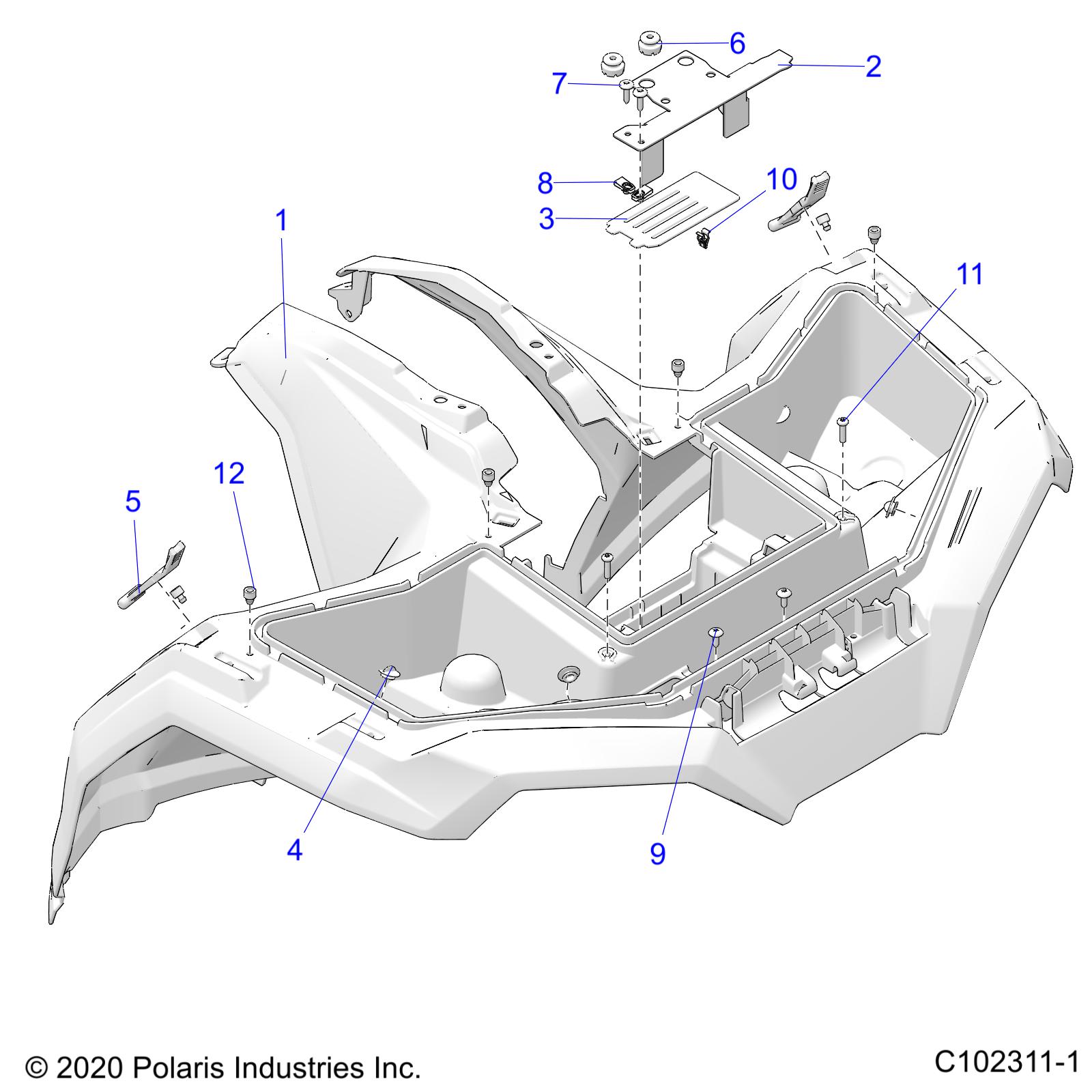 BODY, FRONT CAB - A21SEE57K2 (C102311-1)