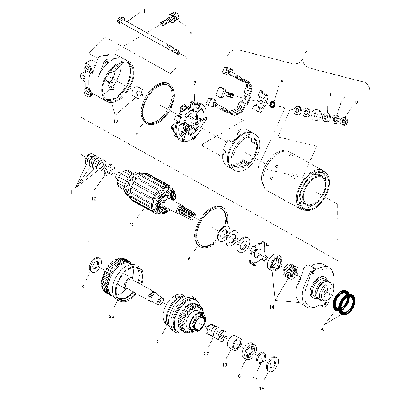 STARTING MOTOR - W004978D (4955795579C009)