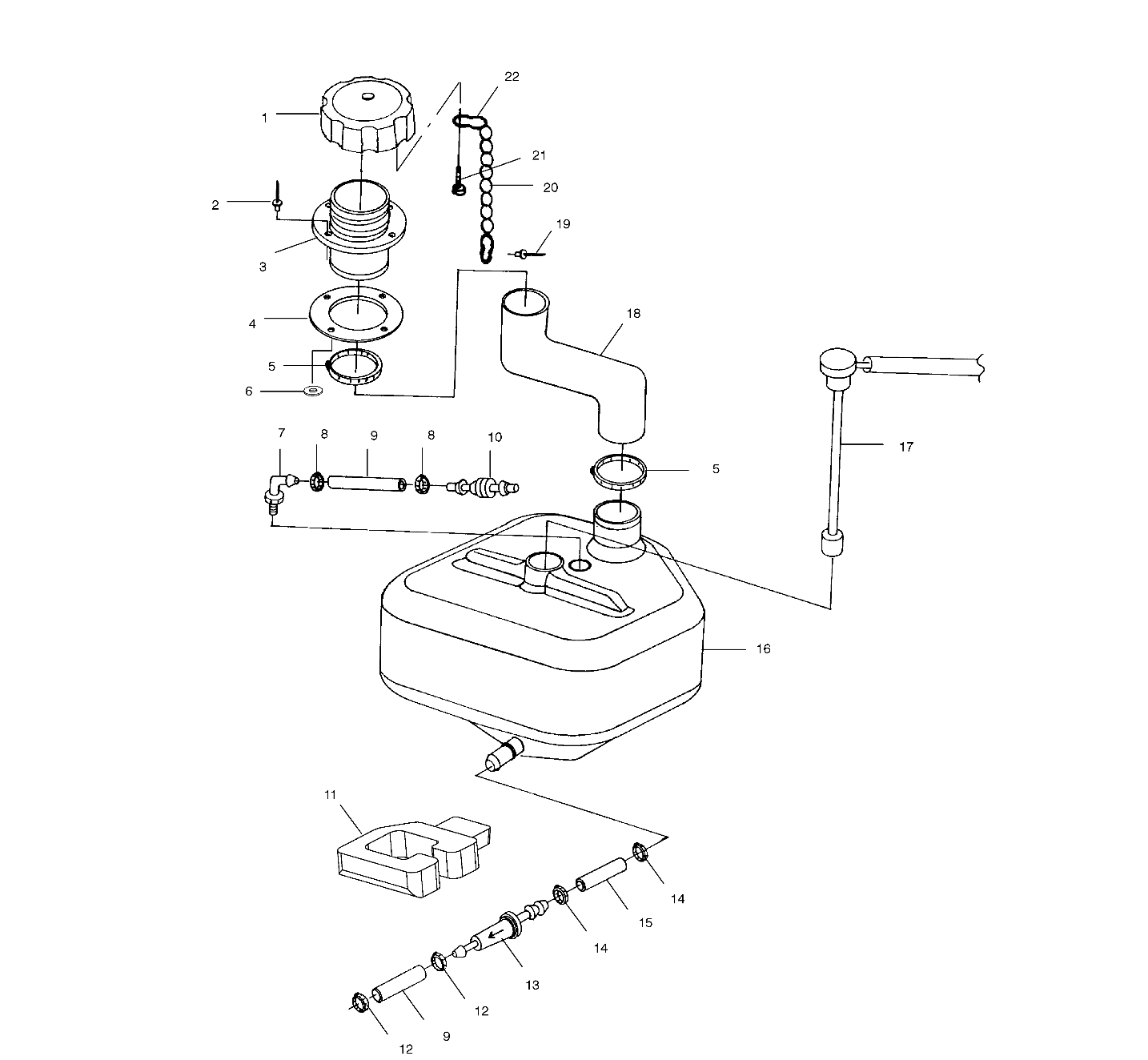 OIL TANK - W004999D (4955805580A013)