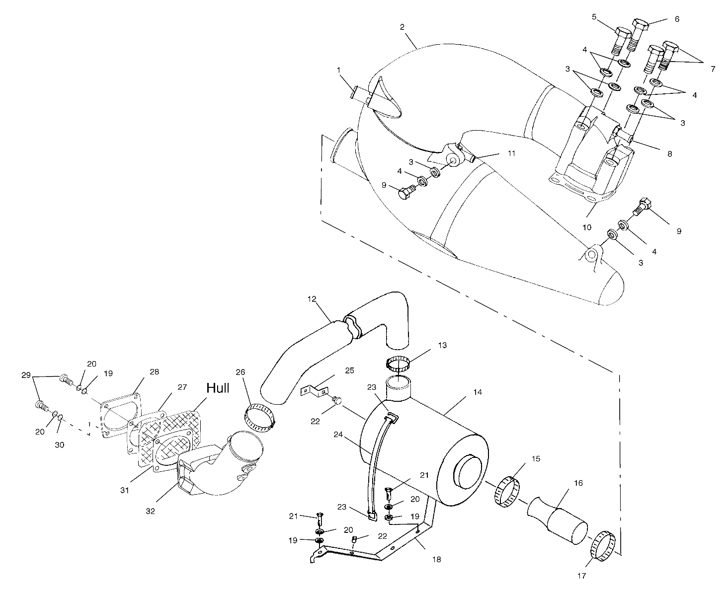 EXHAUST SYSTEM - W004999D (4955805580B006)