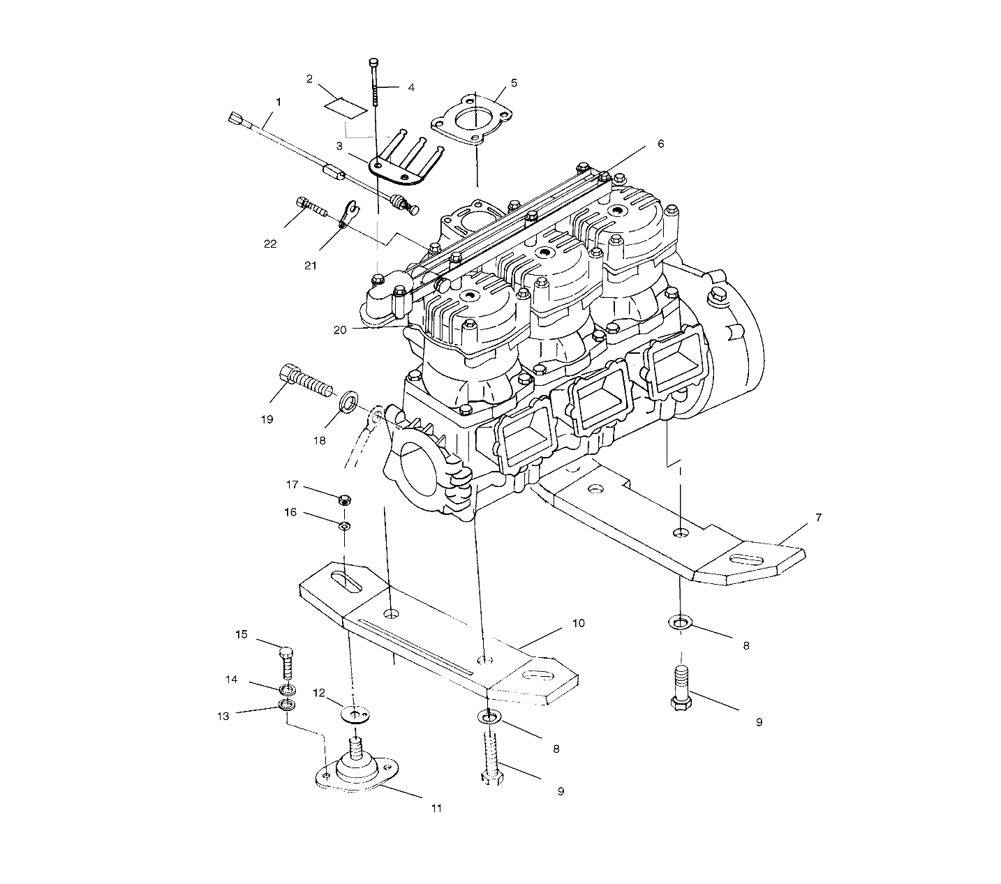 ENGINE MOUNTING - W004999I (4955805580C001)