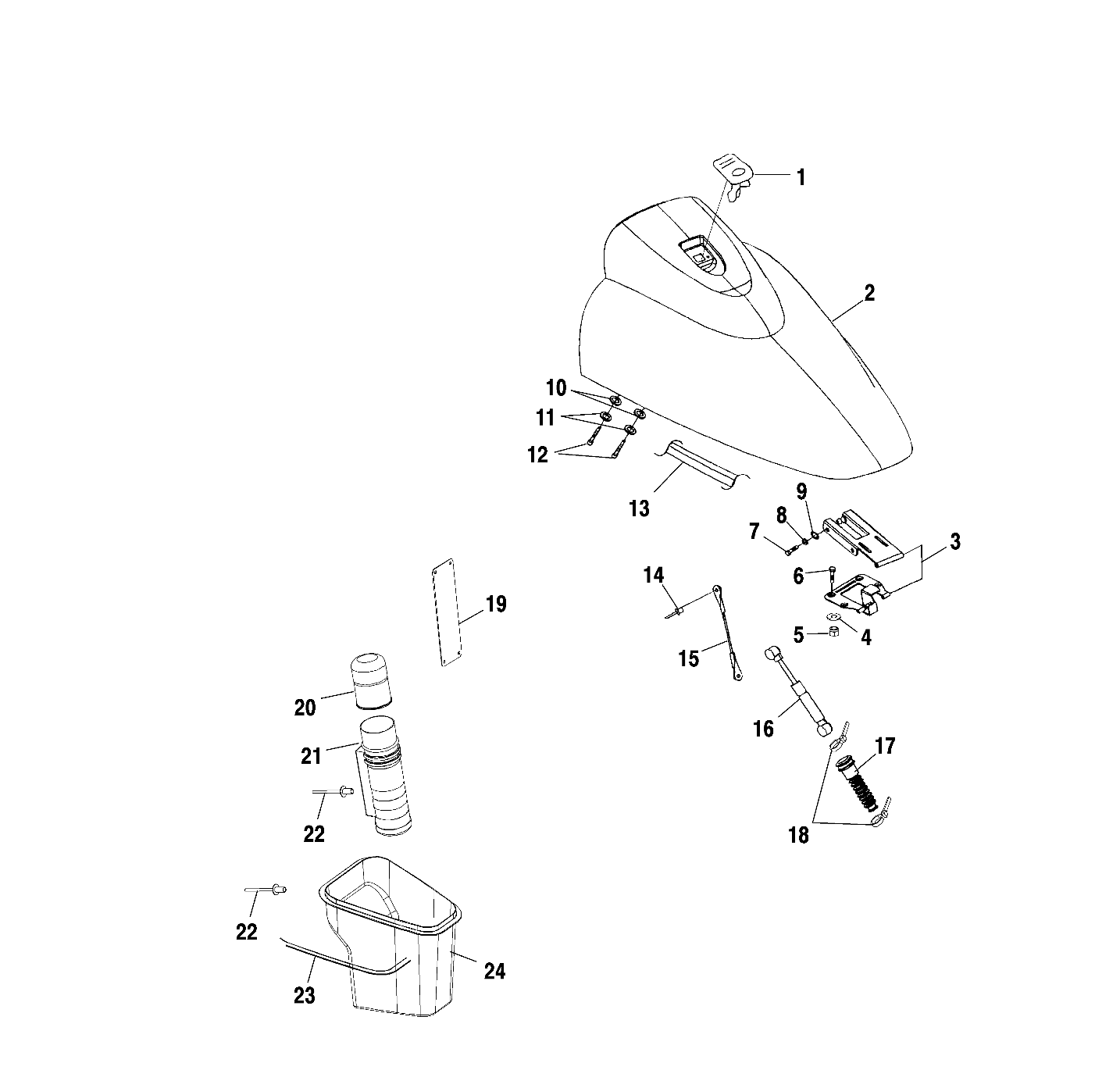 FRONT STORAGE COMPARTMENT - W005197D (4955815581A009)