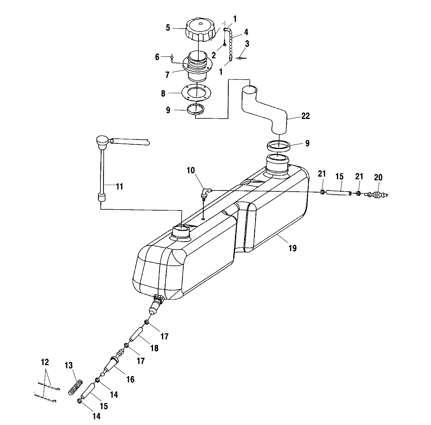 OIL TANK - W005197D (4955815581A014)