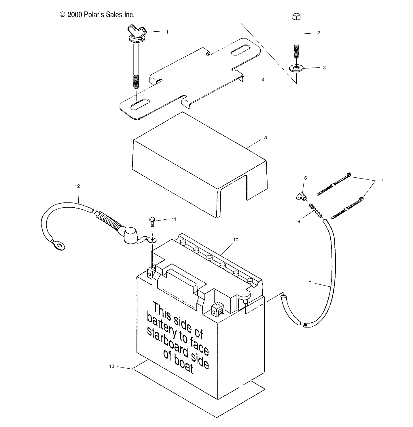 BATTERY BOX - W005197D (4955815581B010)