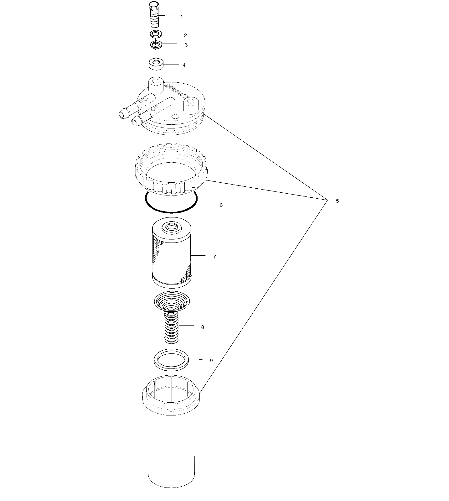 FUEL/WATER SEPARATOR - W005197I (4955815581C010)