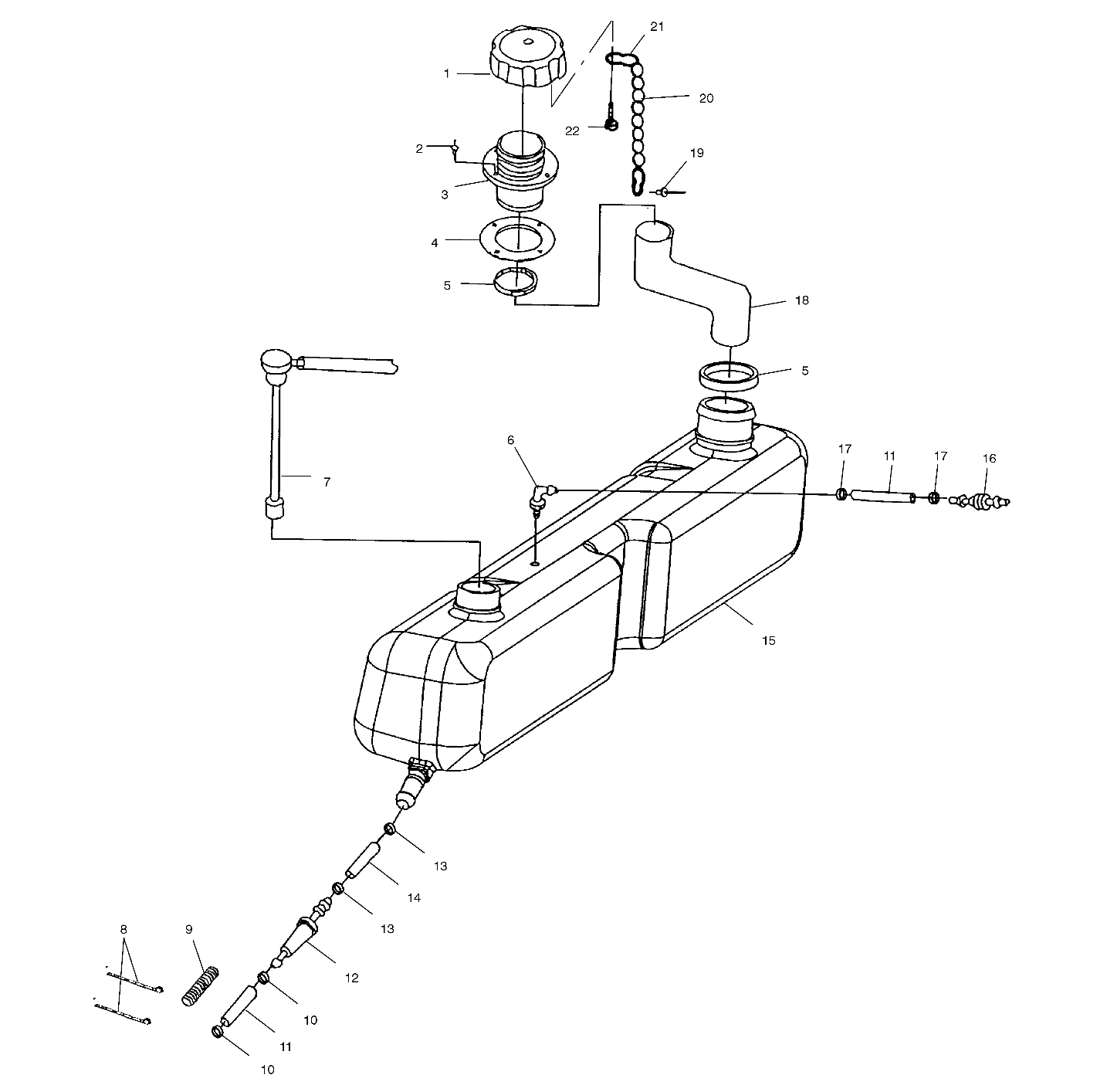 OIL TANK - W005199D (4955825582A014)