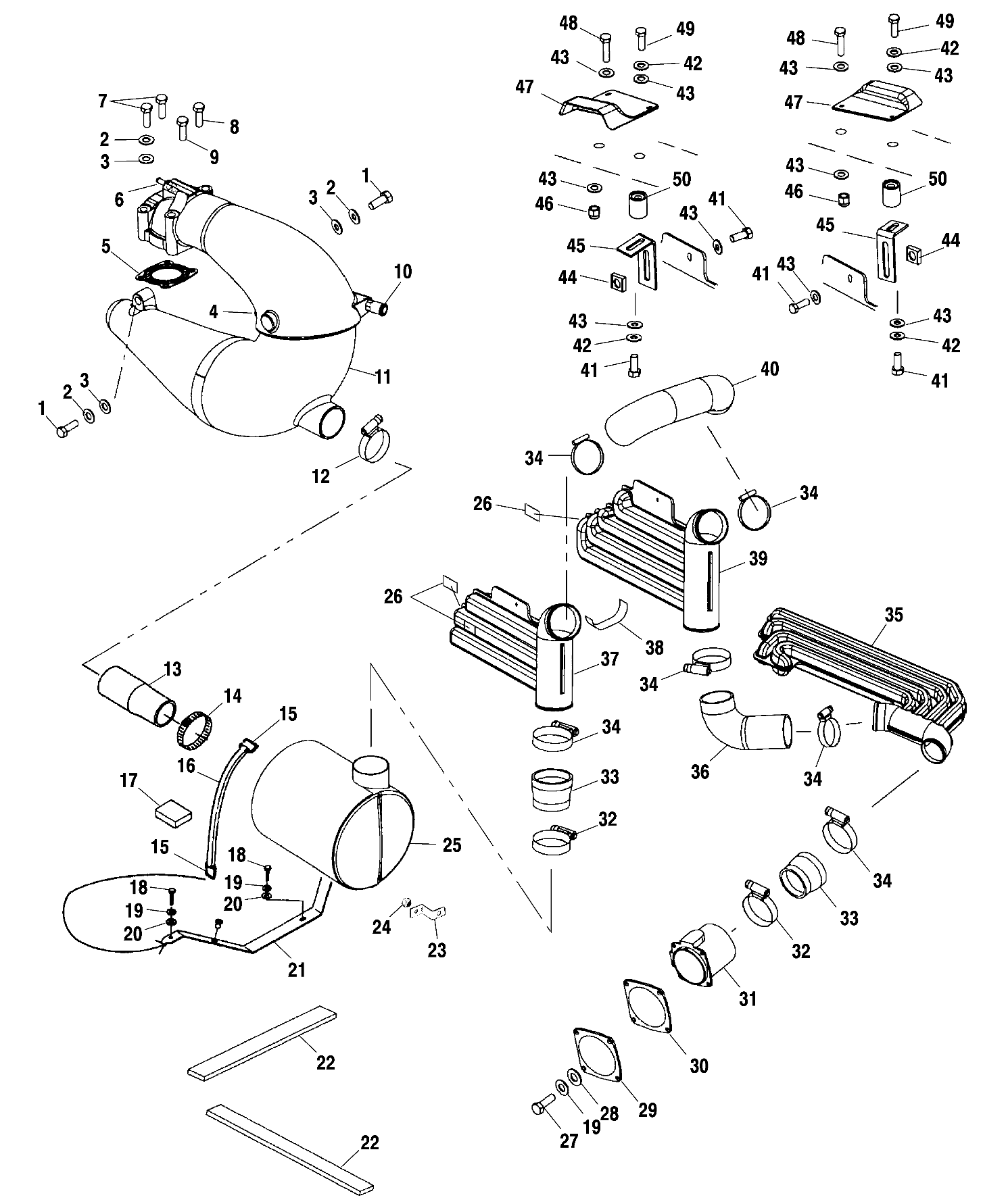 EXHAUST SYSTEM - W005199D (4955825582B007)