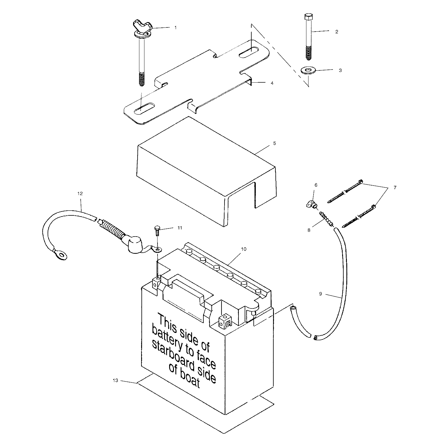 BATTERY BOX - W005199D (4955825582B014)