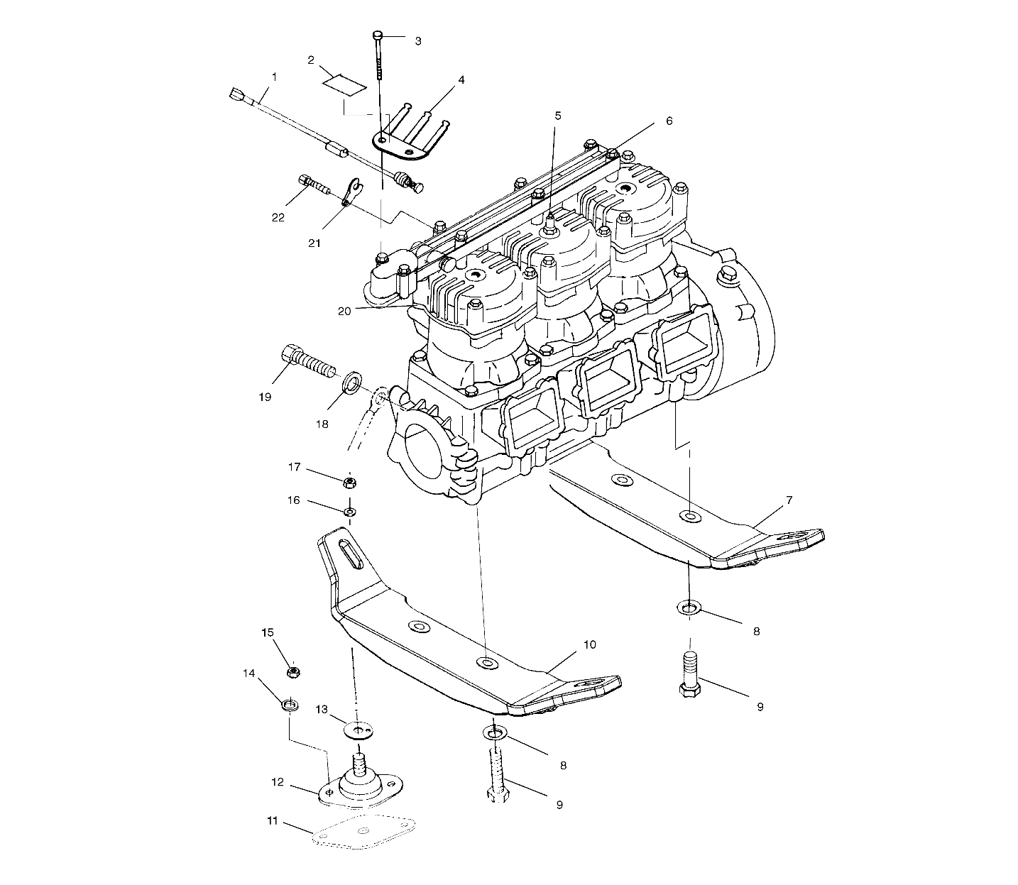 ENGINE MOUNTING - W005199I (4955825582C003)