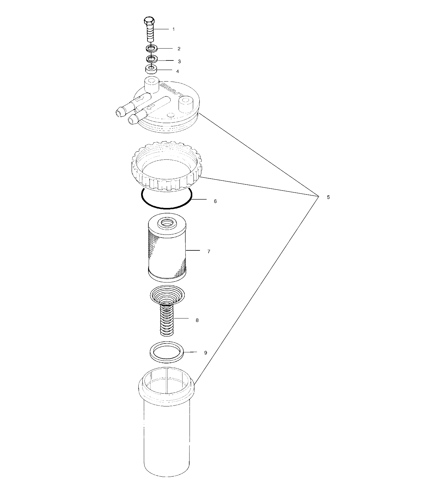 FUEL/WATER SEPARATOR - W005199I (4955825582C013)