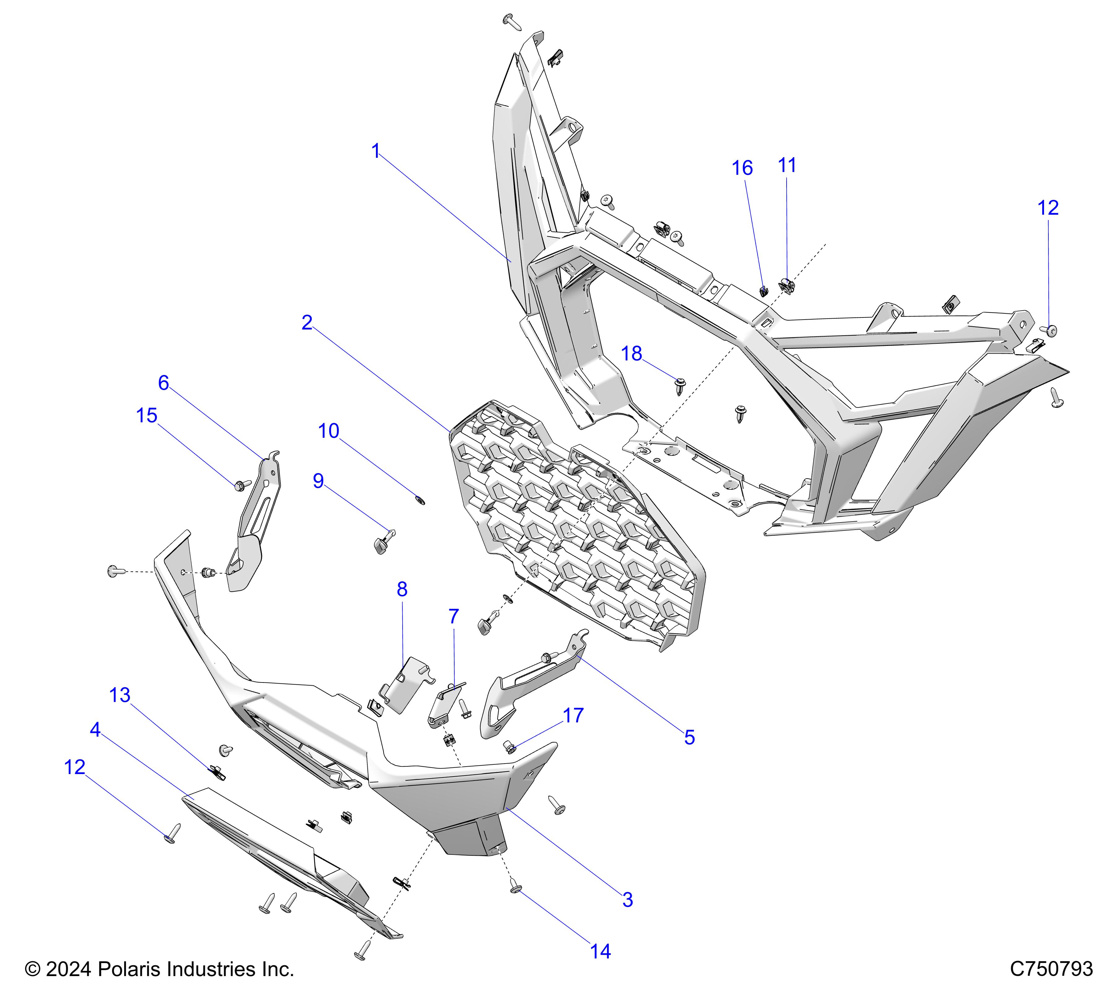 BODY, FRONT BUMPER - Z25XPD92A/92B (C750793)