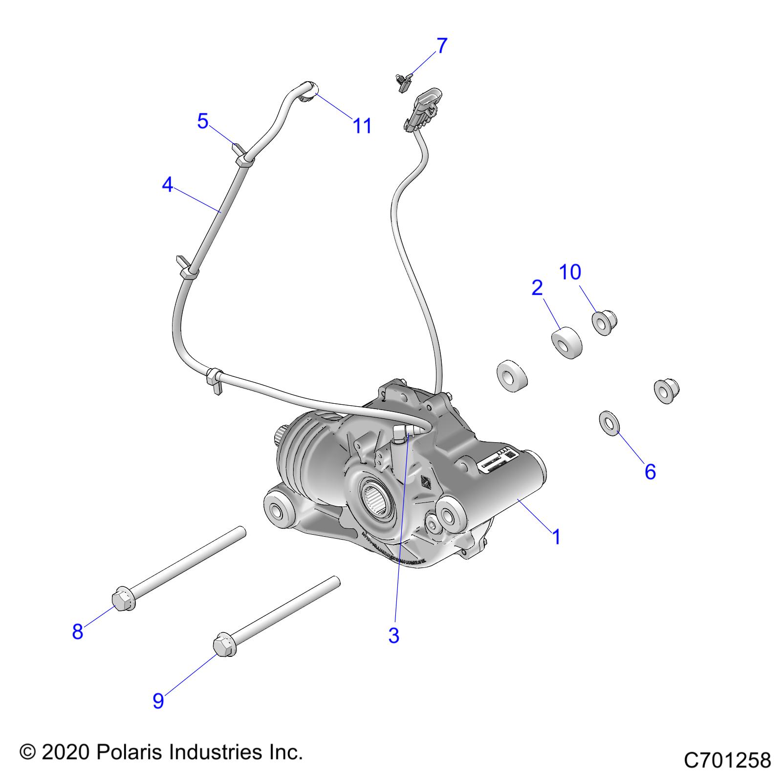 DRIVE TRAIN, FRONT GEARCASE MOUNTING - R21RSV99AC/BC (C701258)