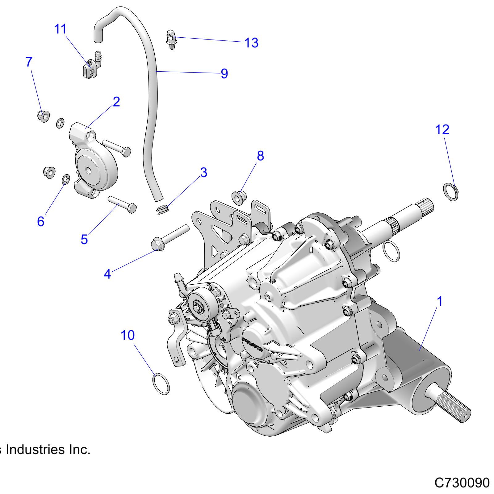 DRIVE TRAIN, MAIN GEARCASE MOUNTING - R22MAA57F1/SF1/F9/C1/C9/CK (C730090)