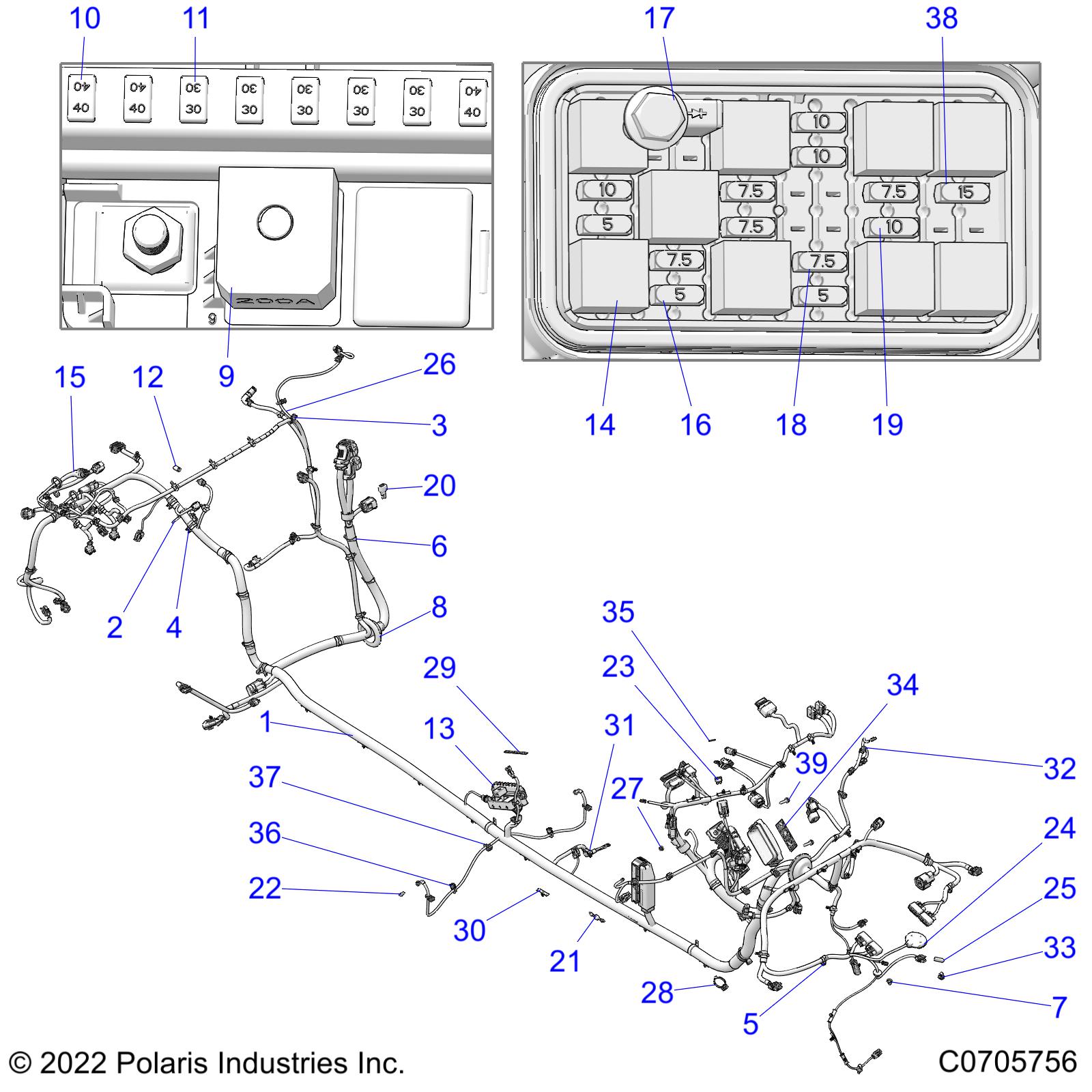 ELECTRICAL, WIRE HARNESS, CHASSIS - Z21R4D92BB/BK (C0705756)