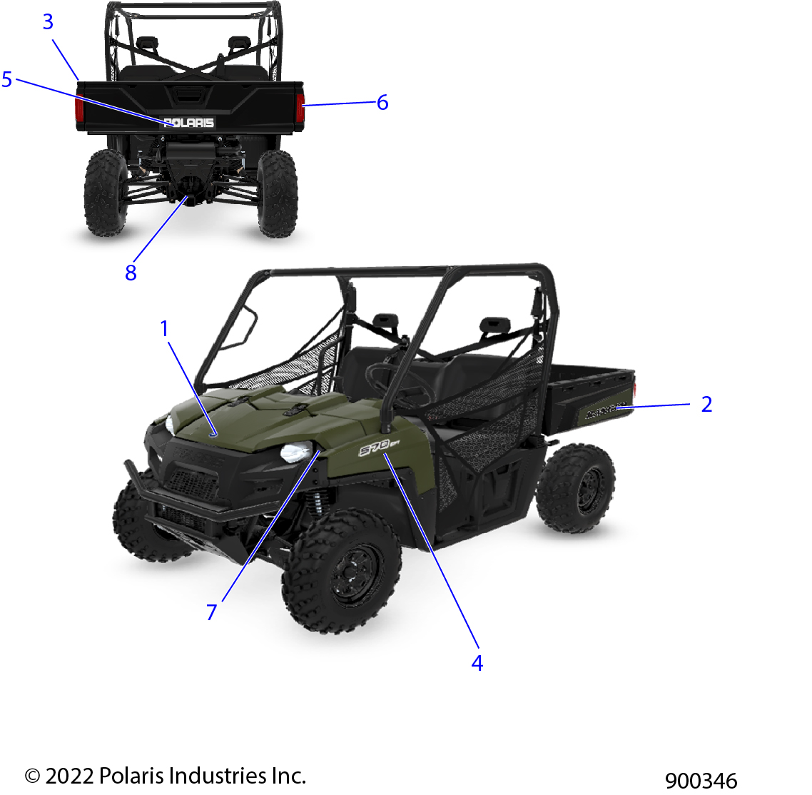 BODY, DECALS, GRAPHICS - R22CCA57A1/A7 (900346)