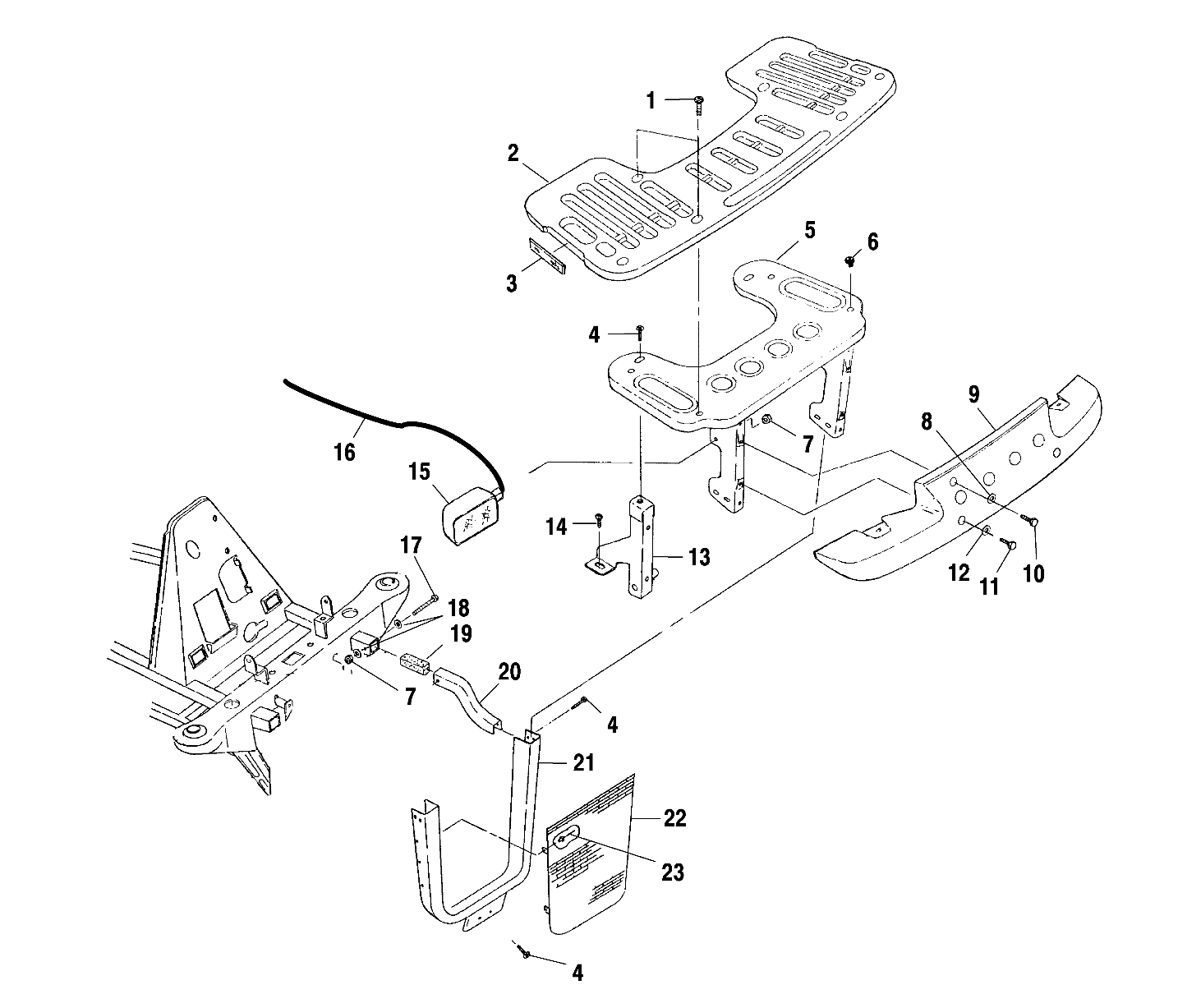 FRONT RACK and BUMPER MOUNTING - A00CH33AA (4957715771A009)