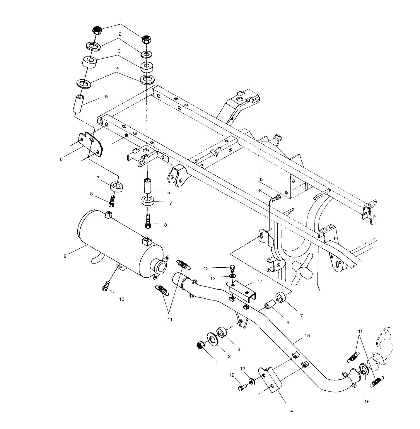 EXHAUST SYSTEM - A00CH33AA (4957715771A012)