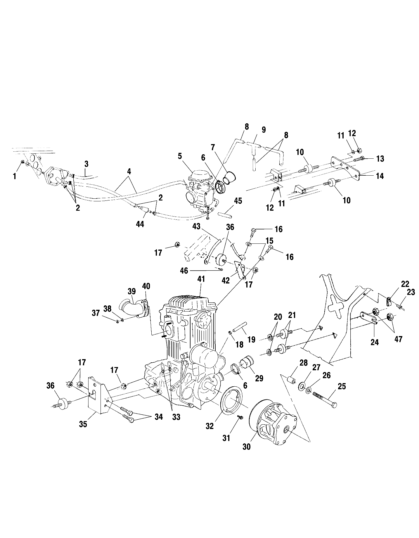 ENGINE MOUNTING - A00CH33AA (4957715771A013)