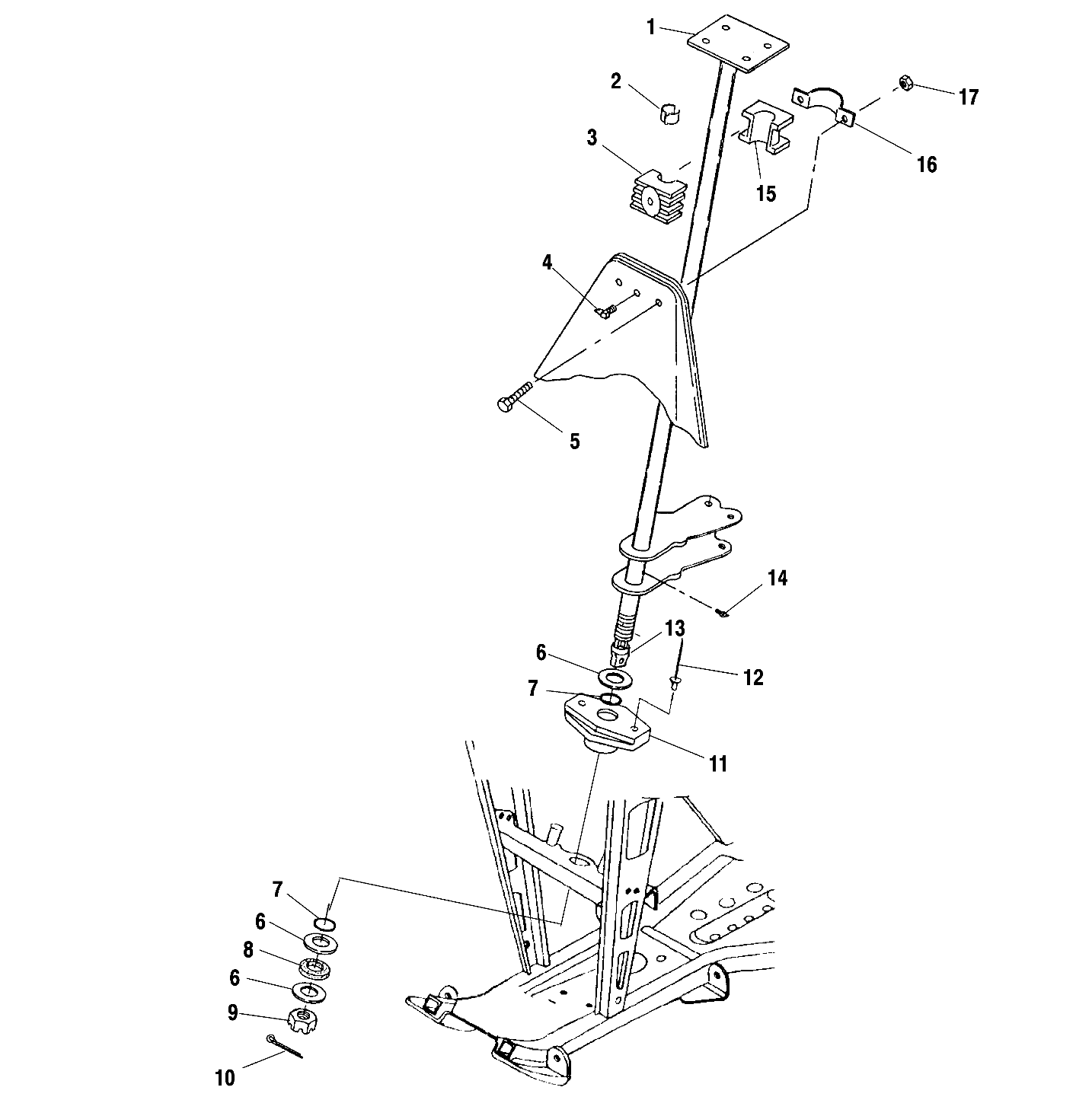 STEERING POST - A00CH33AA (4957715771B011)