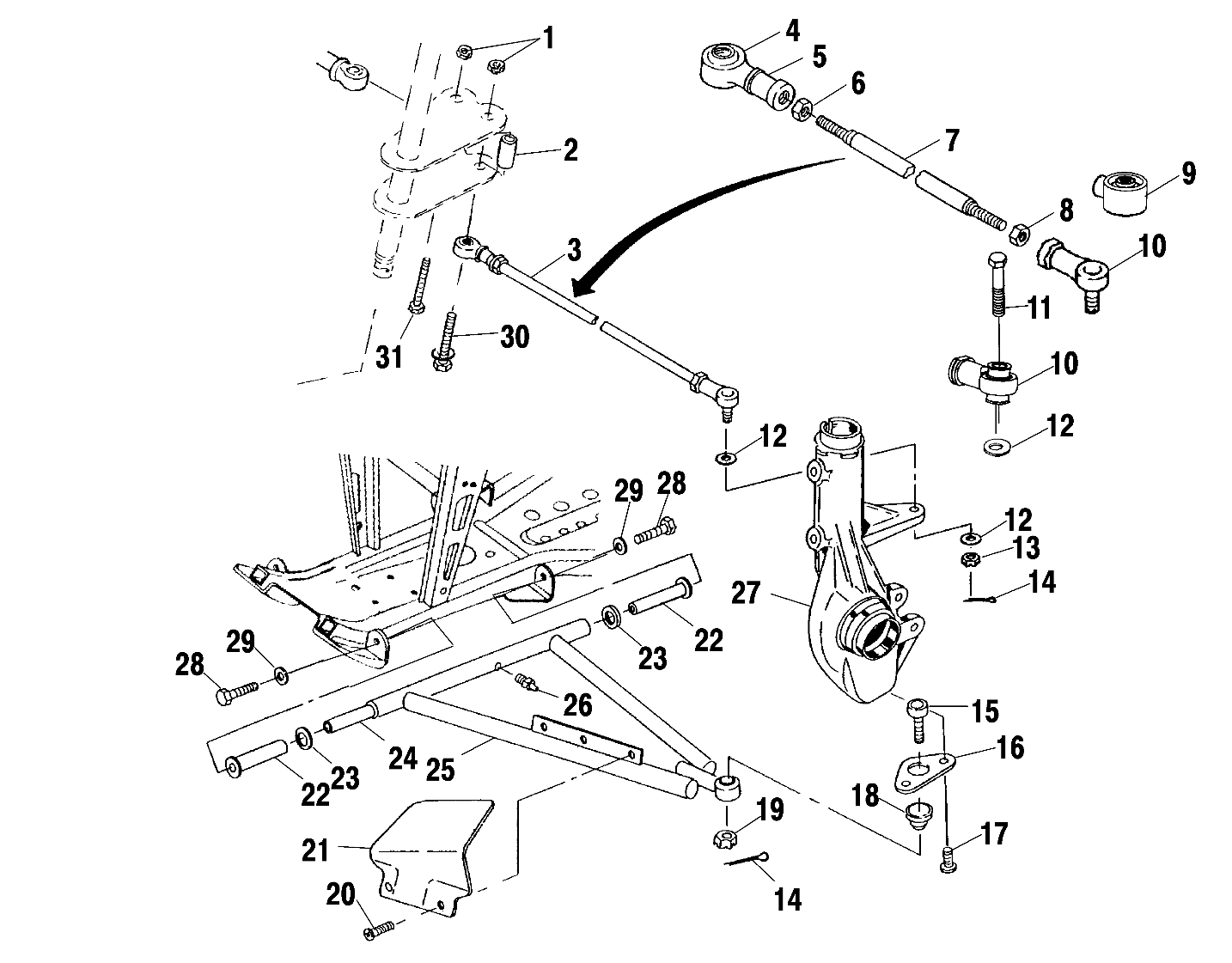 A-ARM/STRUT MOUNTING - A00CH33AB (4957715771C002)