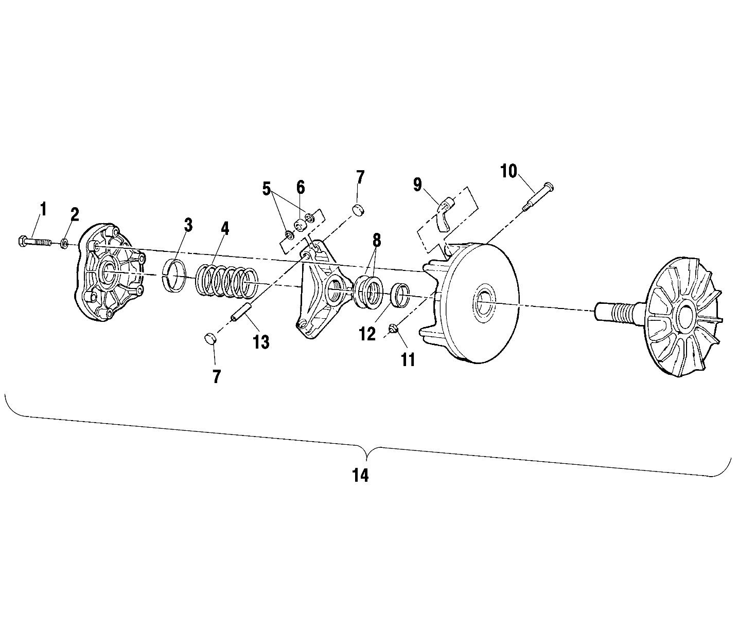 DRIVE CLUTCH - A00CH33AB (4957715771C003)