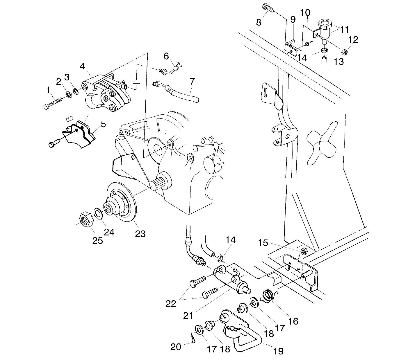 REAR BRAKE/FOOT PEDAL - A00CH33AB (4957715771C008)