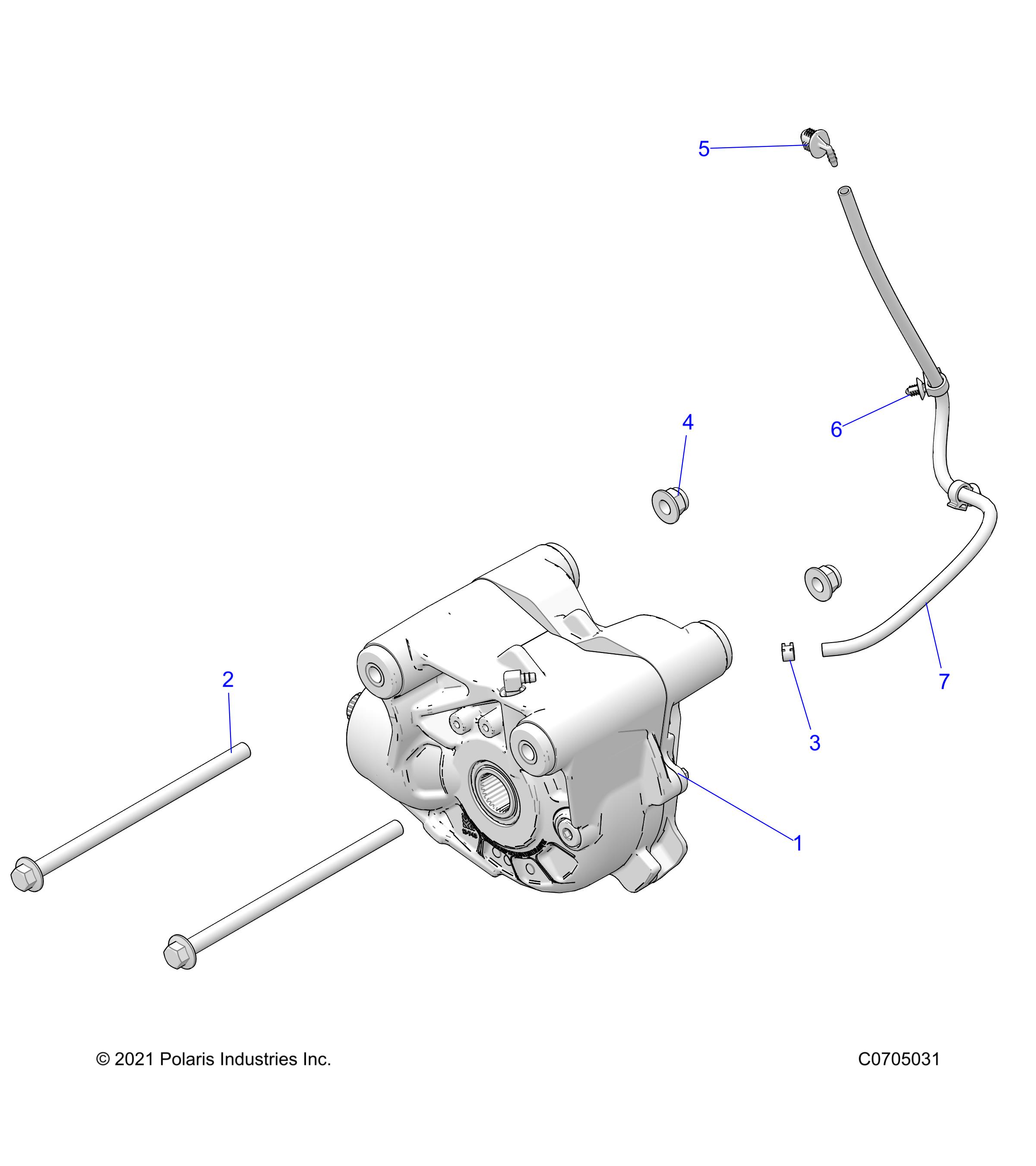 DRIVE TRAIN, FRONT GEARCASE MOUNTING - Z22G4E92AJ/BJ/G4K92AP/BP/G4V92AP/BP (C0705031)