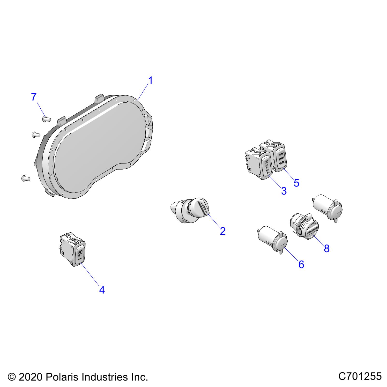 ELECTRICAL, DASH INSTUMENTS - R21RRF99AK (C701255)