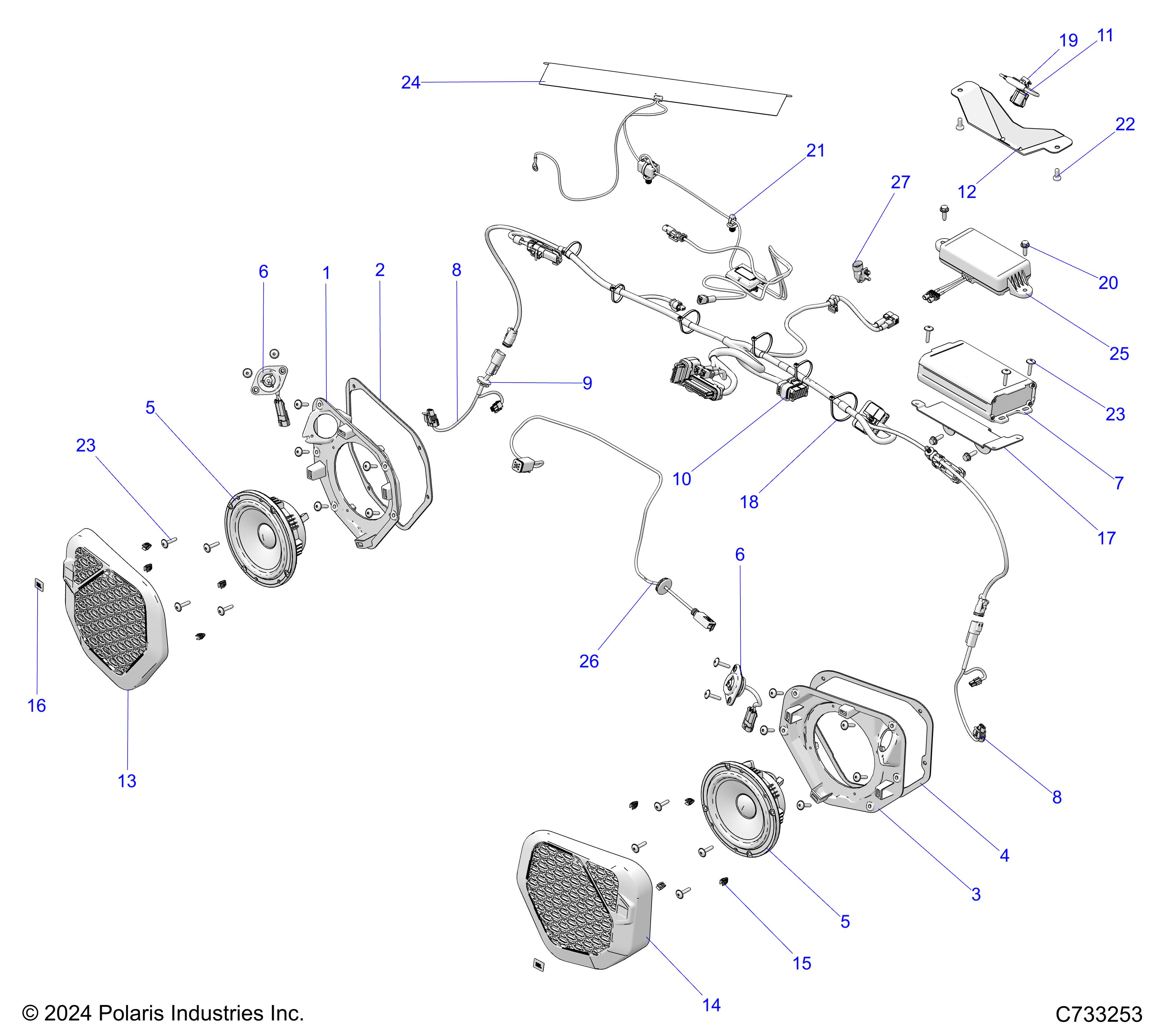 ELECTRICAL, DASH INSTRUMENTS RIDE COMMAND - R25RSY99AF/BF/AK/BK/AS/BS/AL/BL/AP/BP/A9/B9 (C733253)