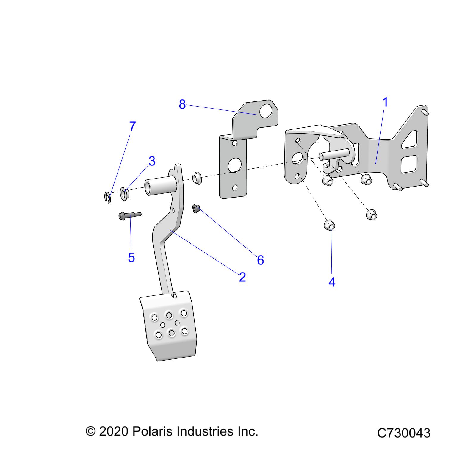 BRAKES, PEDAL - R21RRE99JA (C730043)