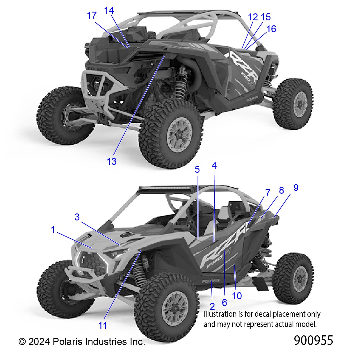 BODY, DECALS - Z25RPP2KAE/BE (900955)