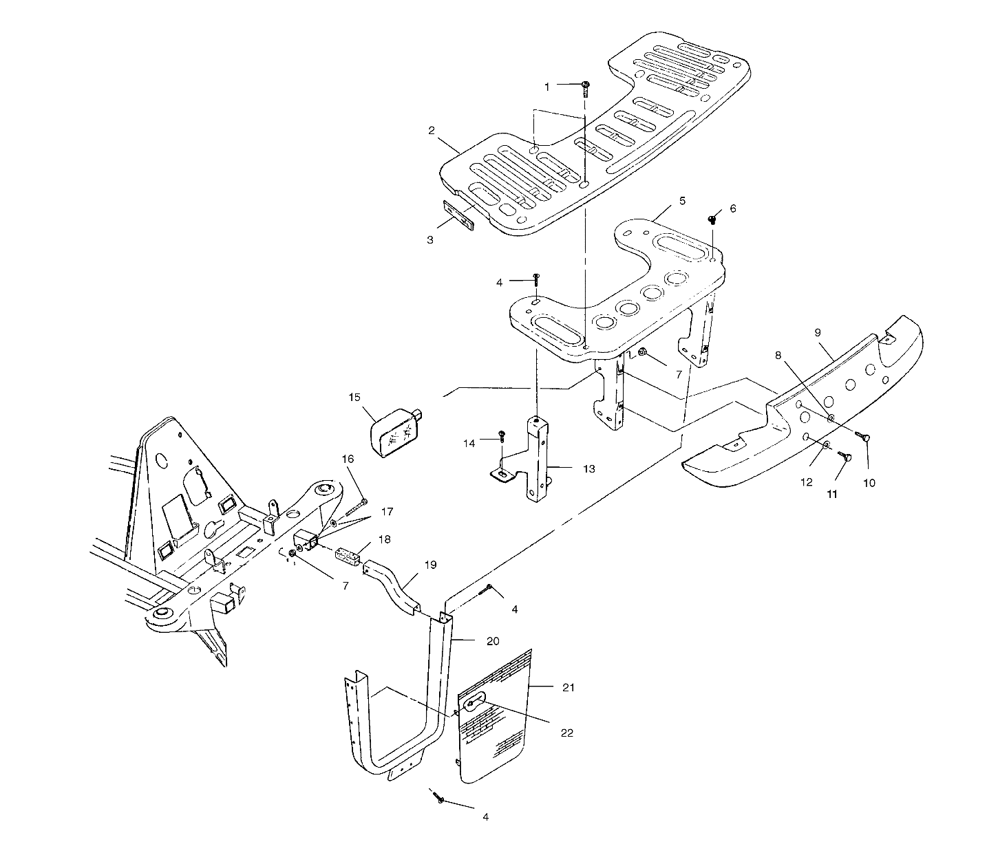 FRONT RACK and BUMPER MOUNTING - A00CH33AC (4959905990A009)