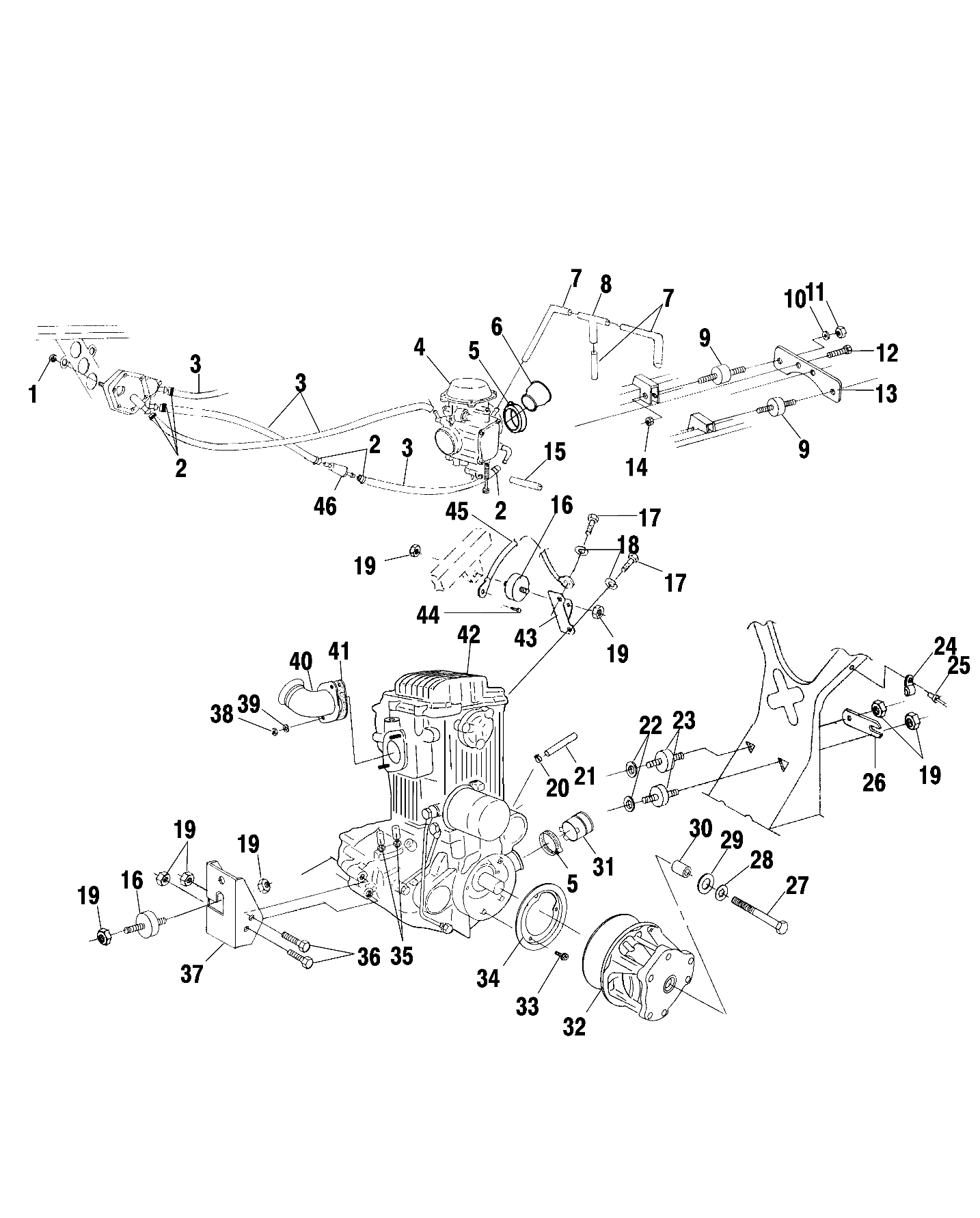 ENGINE MOUNTING - A00CH33AC (4959905990A013)