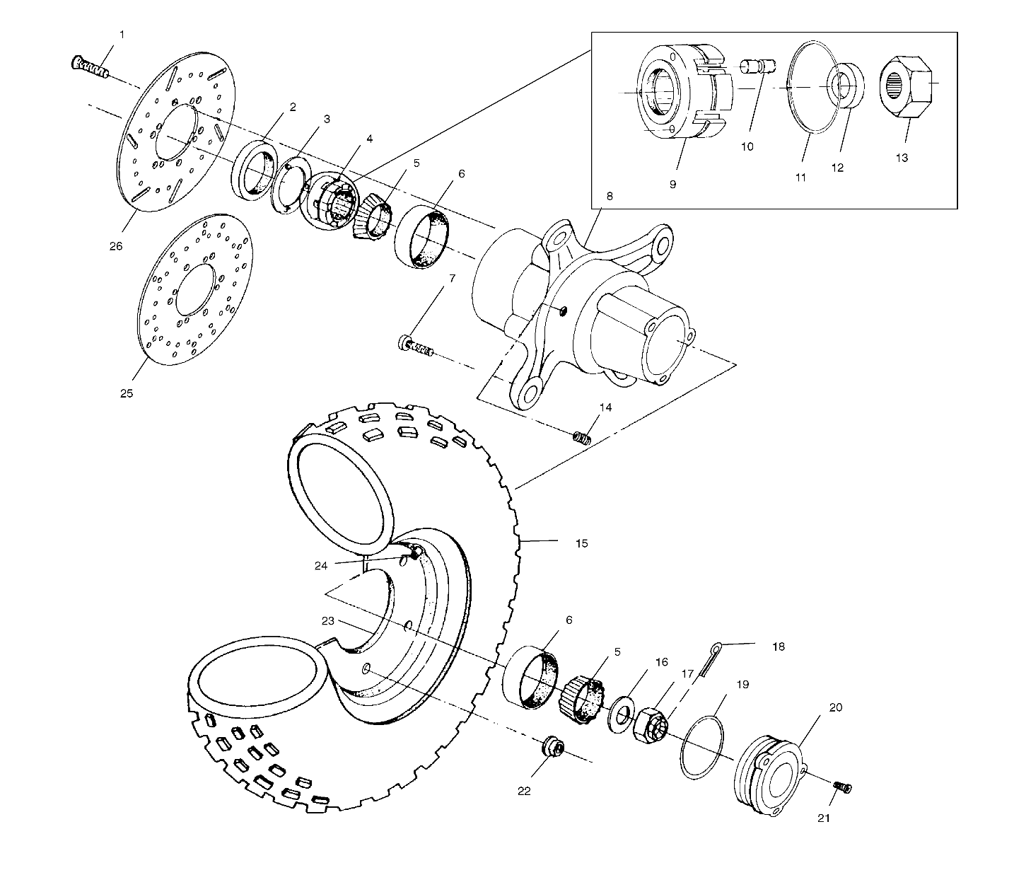 FRONT WHEEL - A00CH33AC (4959905990B008)