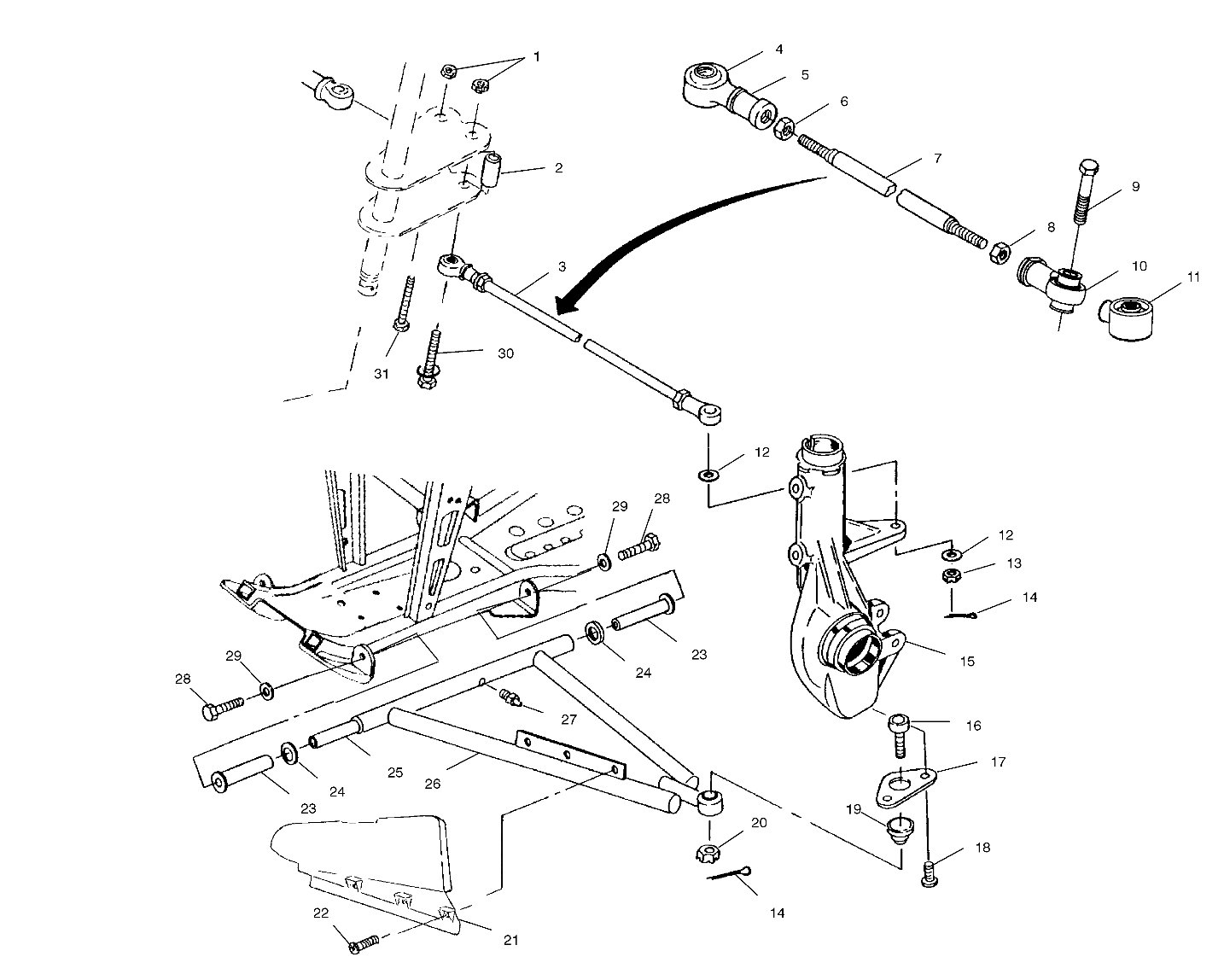 A-ARM/STRUT MOUNTING - A00CH33AC (4959905990C003)