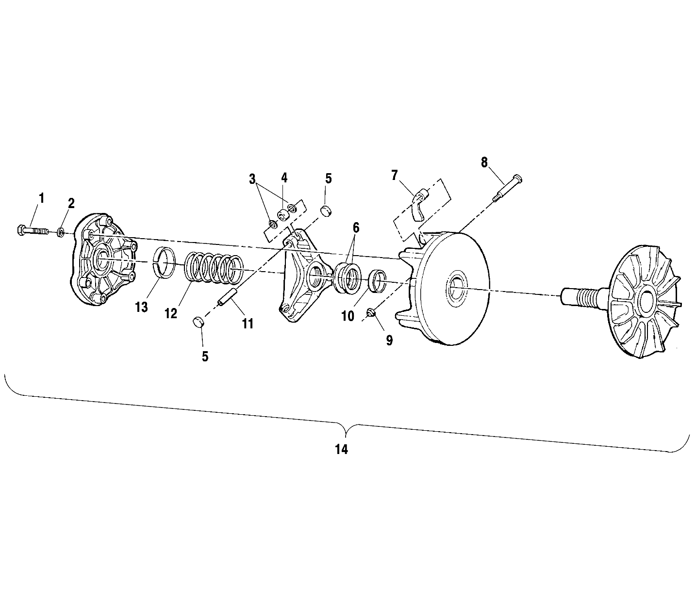 DRIVE CLUTCH - A00CH33AC (4959905990C004)