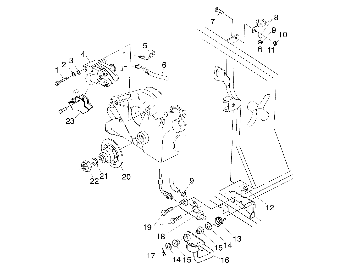 REAR BRAKE/FOOT PEDAL - A00CH33AC (4959905990C009)