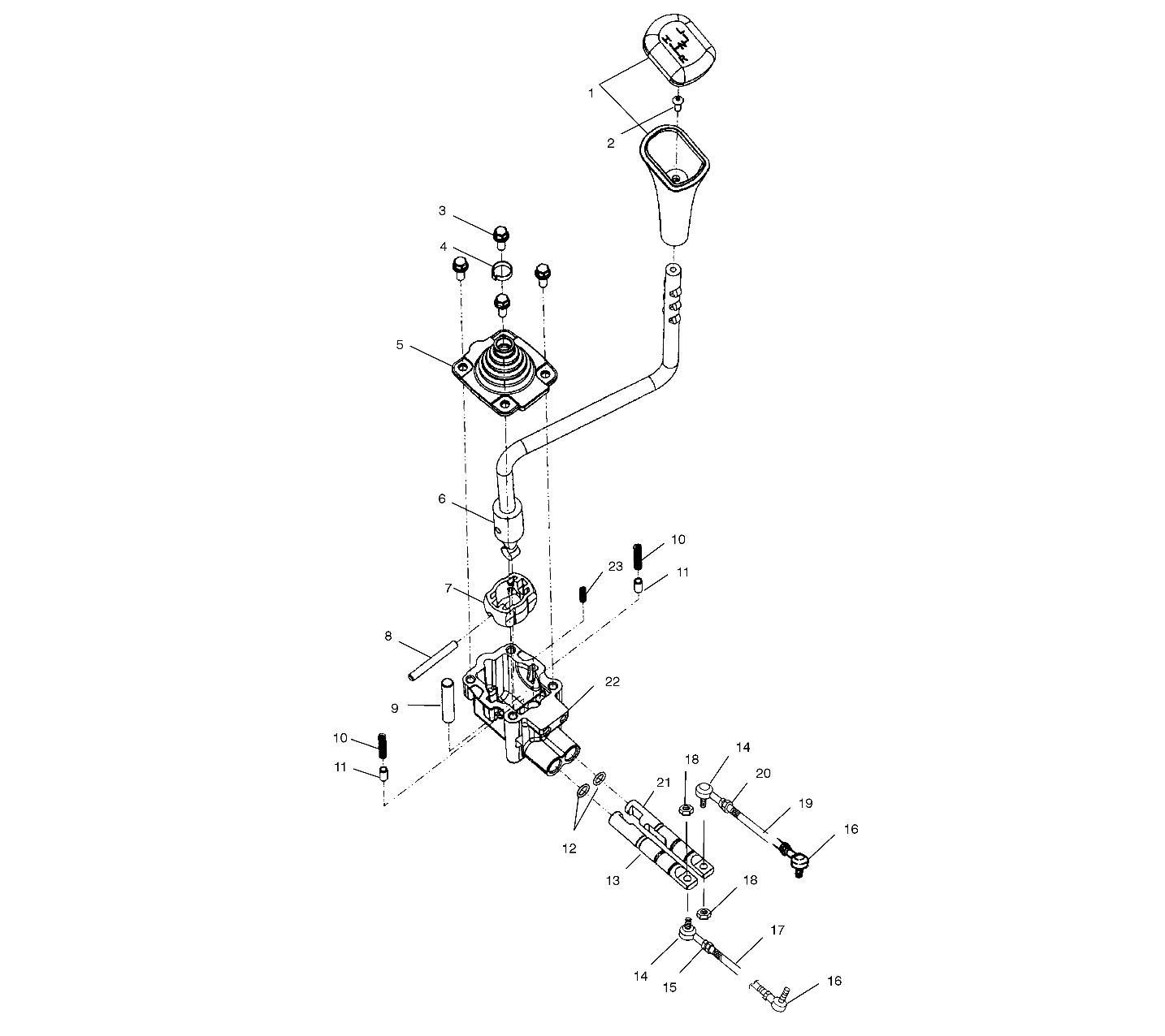 GEAR SELECTOR - A00CH33AC (4959905990D002)