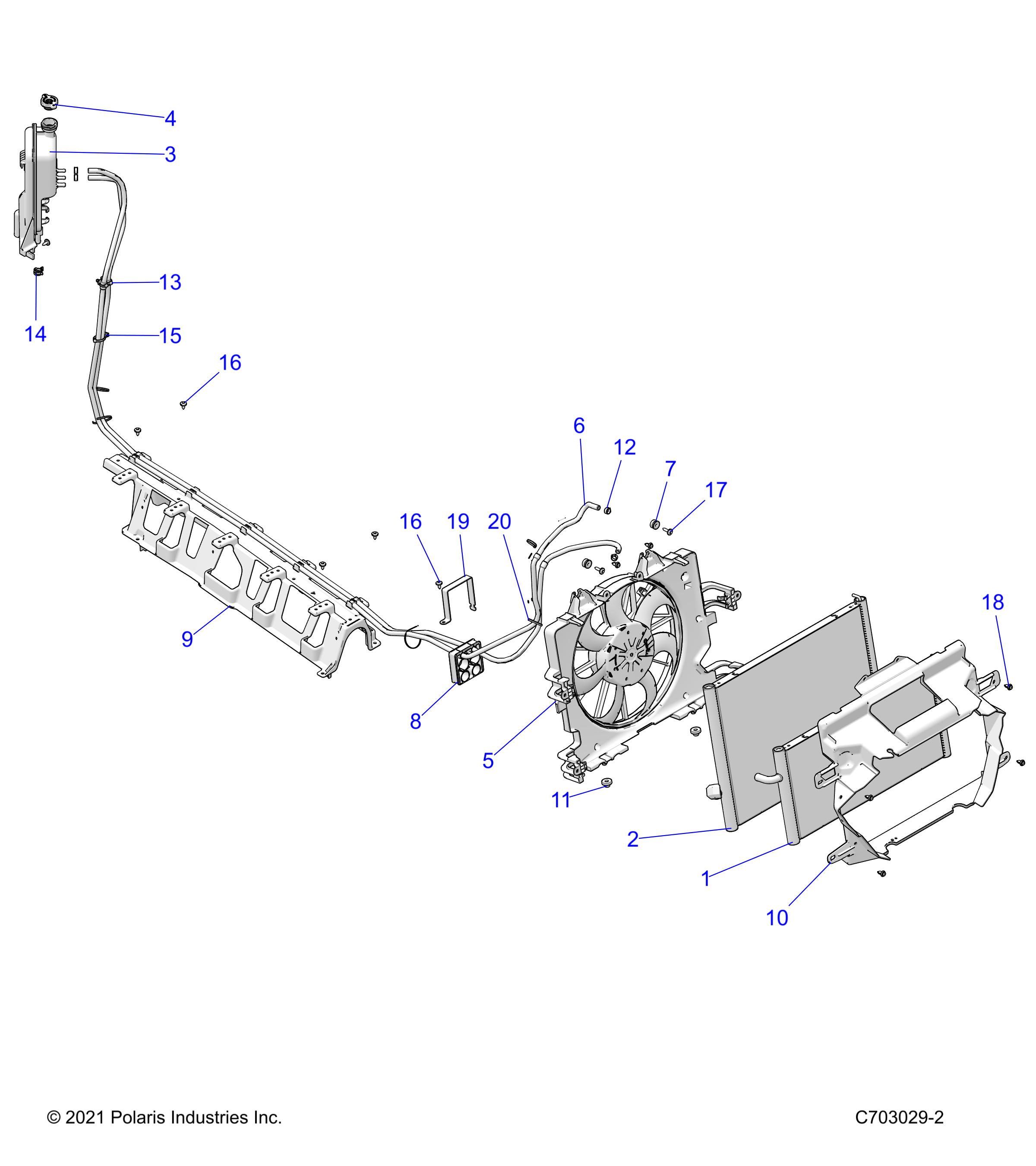 ENGINE, COOLING, RADIATOR - Z22MAC92AS/BS/Z92AS/BS (C703029-2)